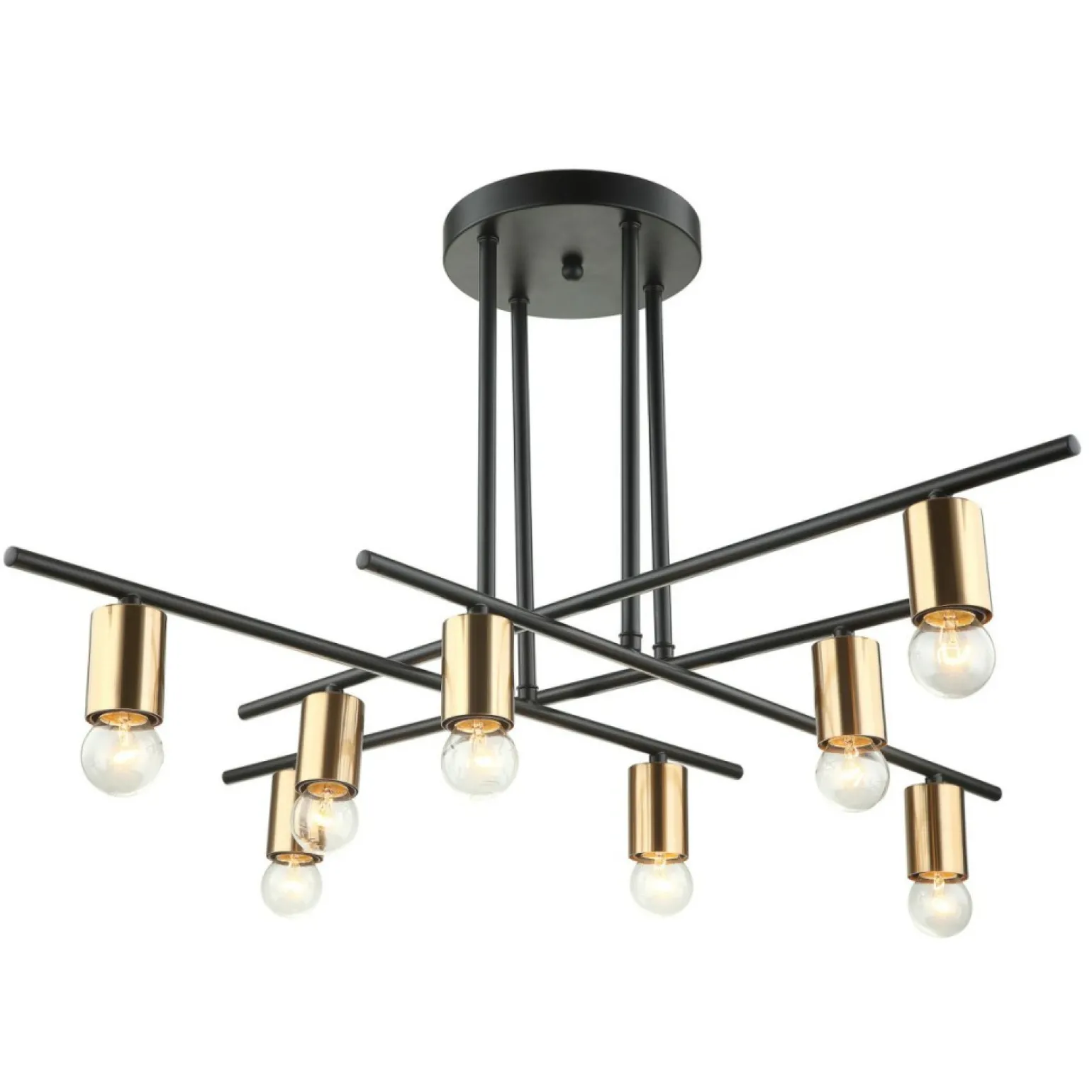 Hot Lampa ze złotymi oprawkami MDM3658/8 BK+BRO NORMANI | Kaja Oświetlenie Żyrandole Nowoczesne