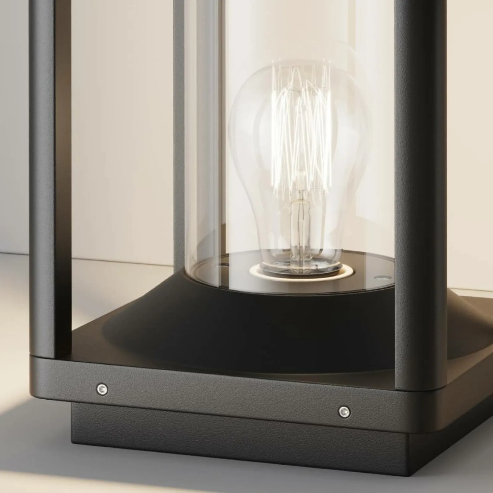 Sklep Kaja Lampa zewnętrzna stojąca, czarny kolor O452FL-01GF z serii CELL* Lampy Ogrodowe Stojące
