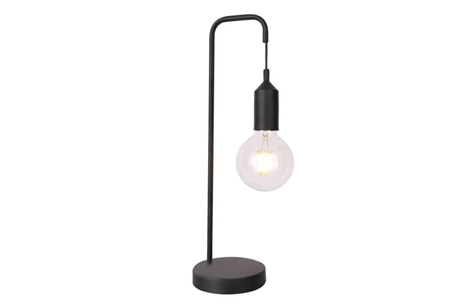 Sklep Kaja Lampka stołowa czarna minimalizm LEDEA 50501194 LAREN | Kaja* Nowoczesne Lampki Stołowe