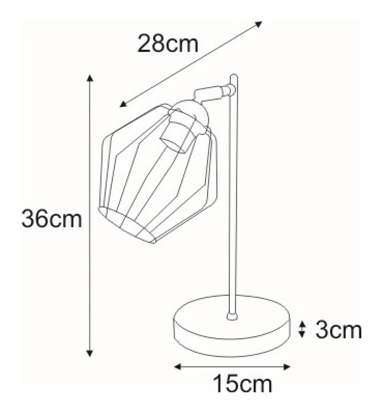 Sklep Kaja Lampka stołowa z designerskim kloszem K-3773 BENET | Kaja Oświetlenie* Nowoczesne Lampki Stołowe | Lampki Stołowe Nowoczesne