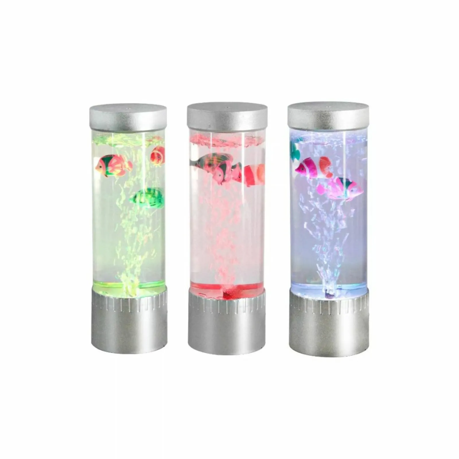 Sklep Kaja Lampka stołowa z pływającymi rybkami ZM 89245 AQUA | Kaja Oświetlenie* Lampy Led | Nowoczesne Lampki Stołowe