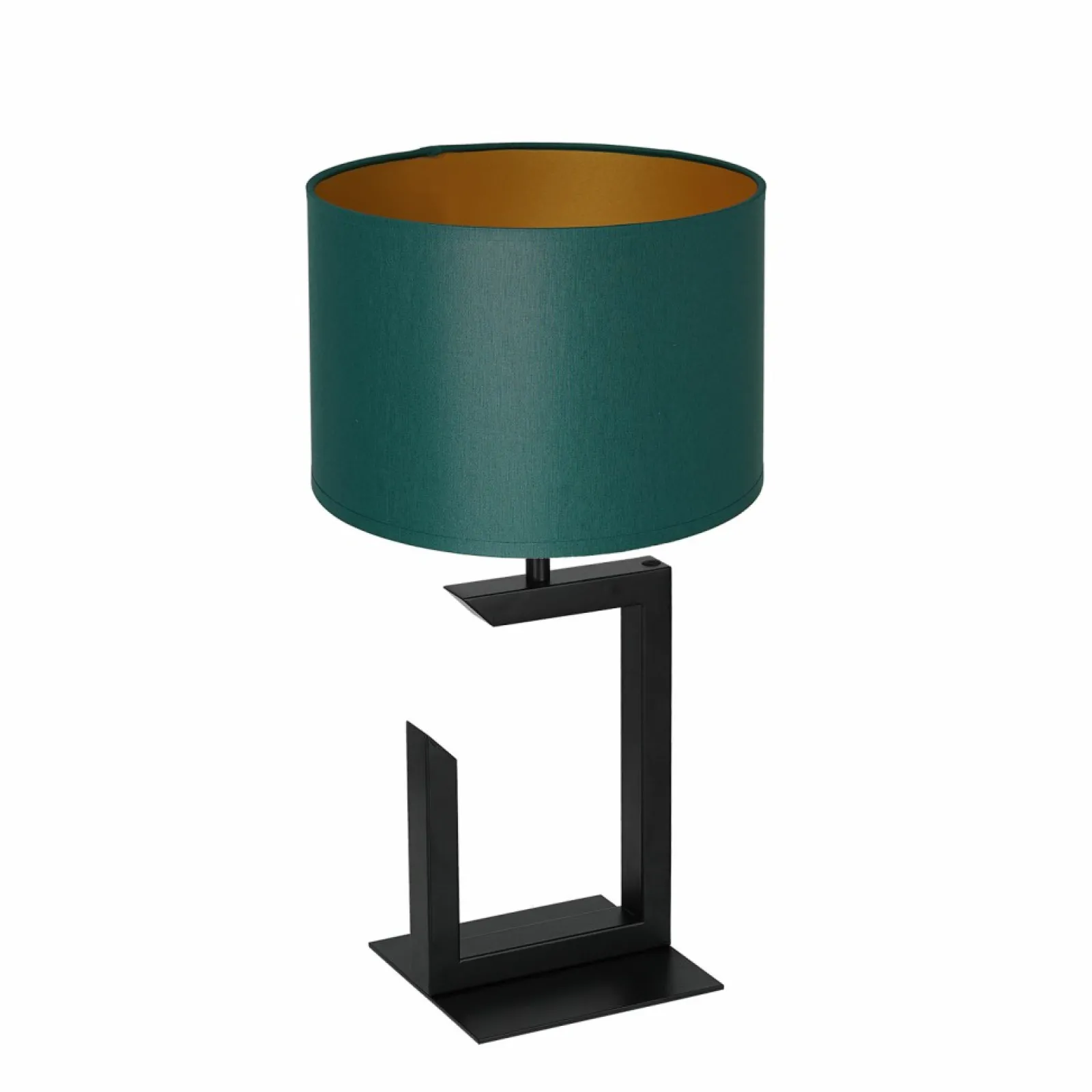 Sklep Kaja Lampka stołowa, zielono-złoty abażur LX 3405 z serii TABLE LAMPS* Lampki Stołowe Z Abażurem | Tradycyjne Lampki Stołowe