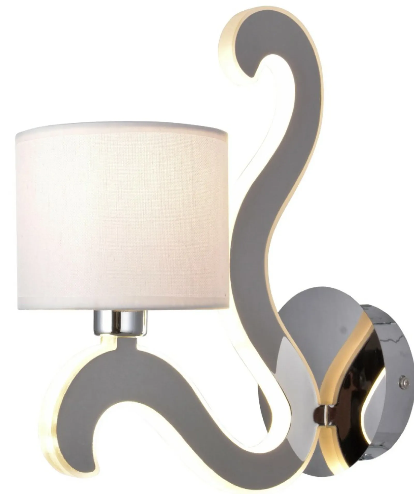 Sklep Kaja Ledowa lampa ścienna z abażurem E14 21-33864 AMBROSIA | Kaja* Kinkiety Tradycyjne