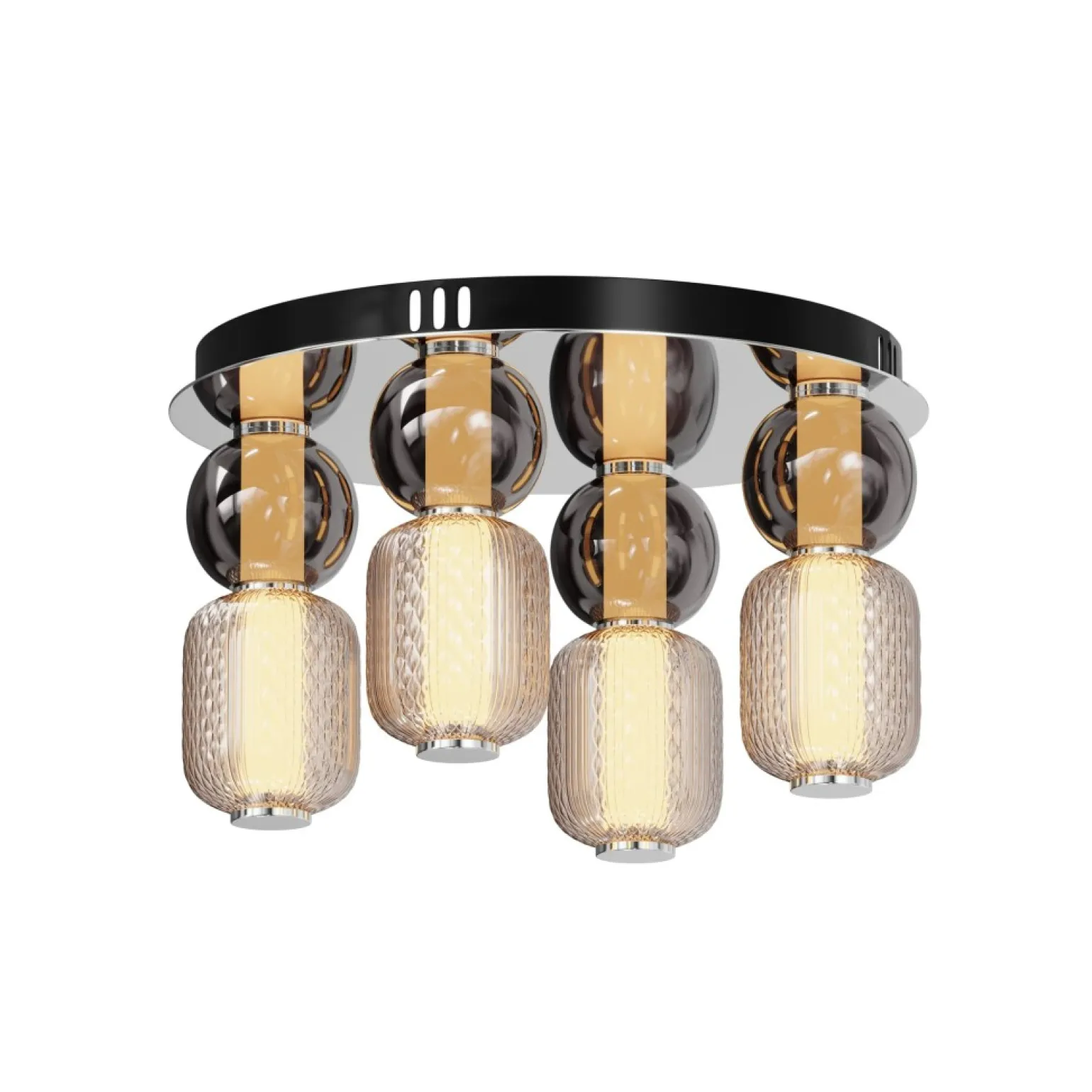 Discount Ledowa lampa sufitowa, dekoracyjna MOD273CL-L60CH3K z serii DROP Żyrandole Nowoczesne