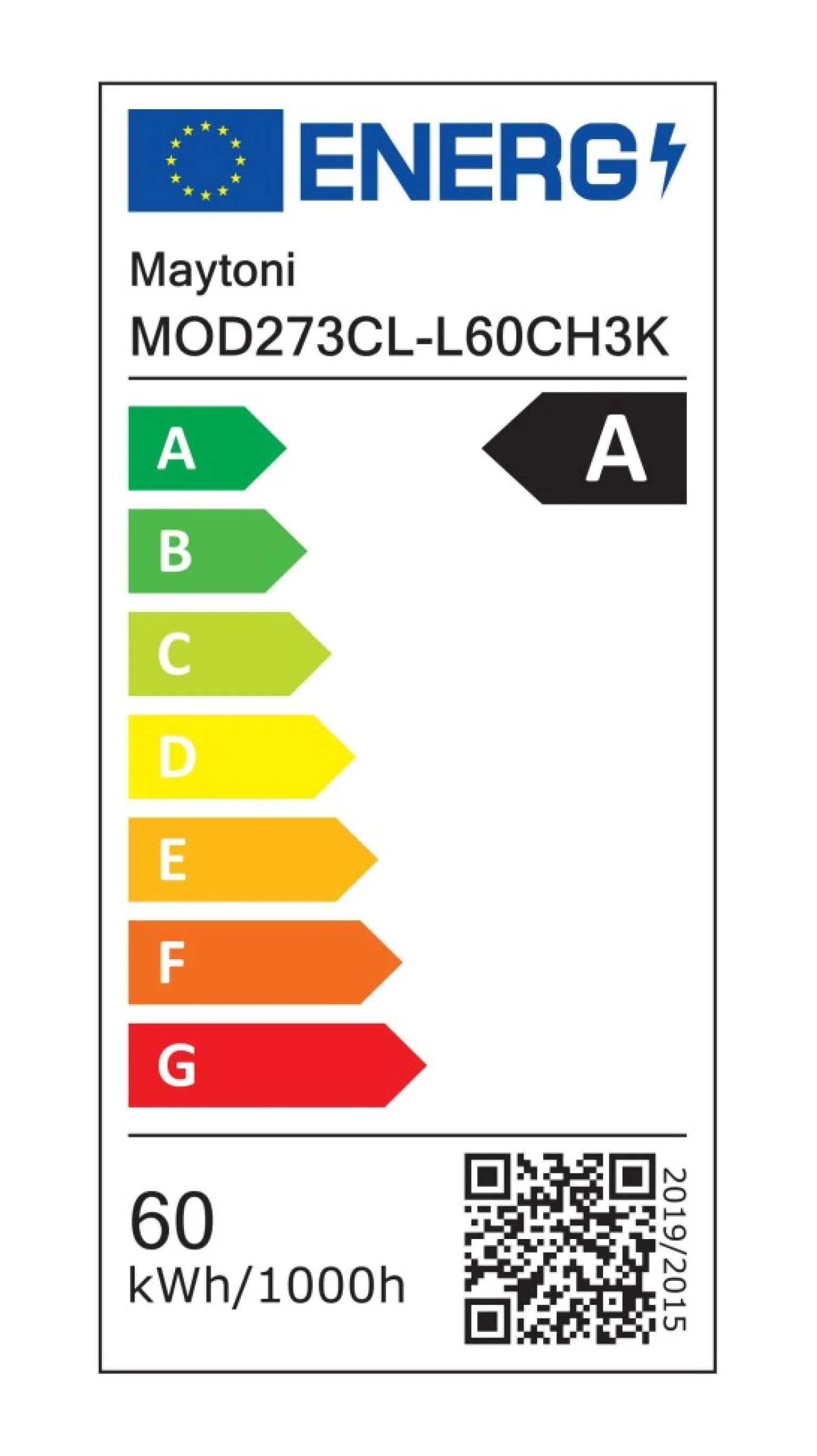 Discount Ledowa lampa sufitowa, dekoracyjna MOD273CL-L60CH3K z serii DROP Żyrandole Nowoczesne