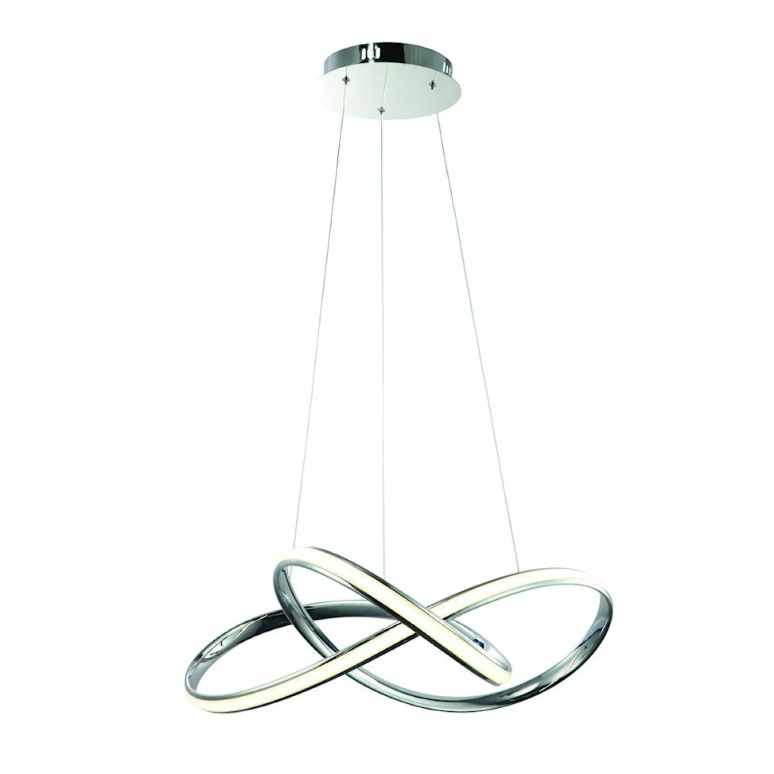 Online Ledowa lampa wisząca chromowany zawijas ML3806 CAPPIO | Kaja Żyrandole Nowoczesne