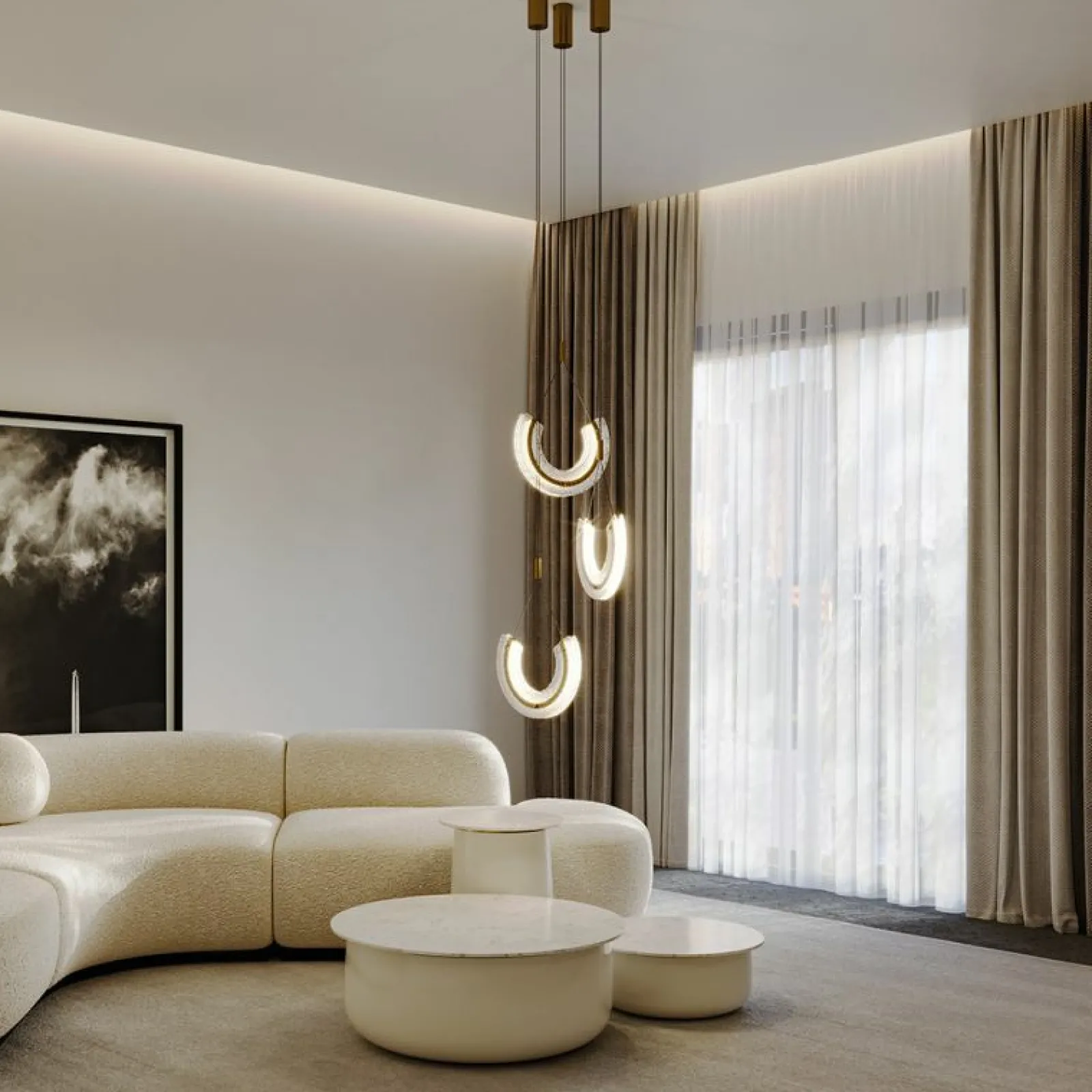 Sklep Kaja Ledowa lampa wisząca, ciepła barwa P091PL-L18G3K z serii MAYA | Kaja* Lampy Led