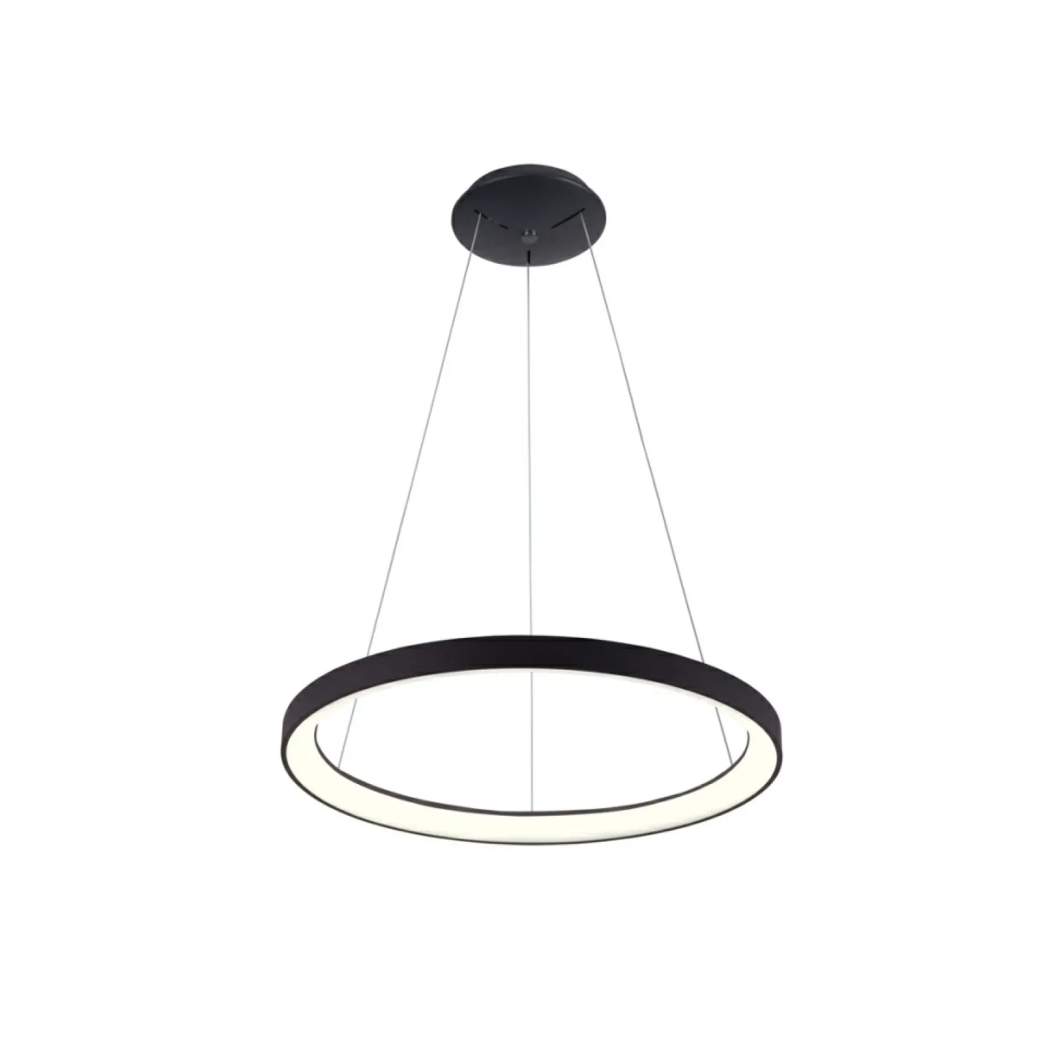 Outlet Ledowa lampa wisząca ⌀48cm PND-53675-048RPC-BK-3KS4K VICO | Kaja Żyrandole Nowoczesne