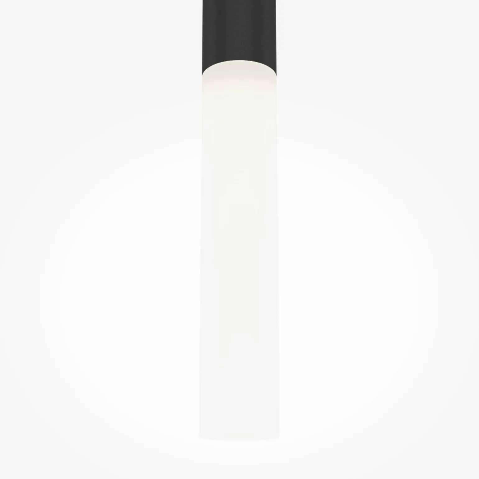 Online Ledowa lampa wisząca, czarna tuba MOD157PL-L6B4K1 z serii PRO SHADE Żyrandole Nowoczesne