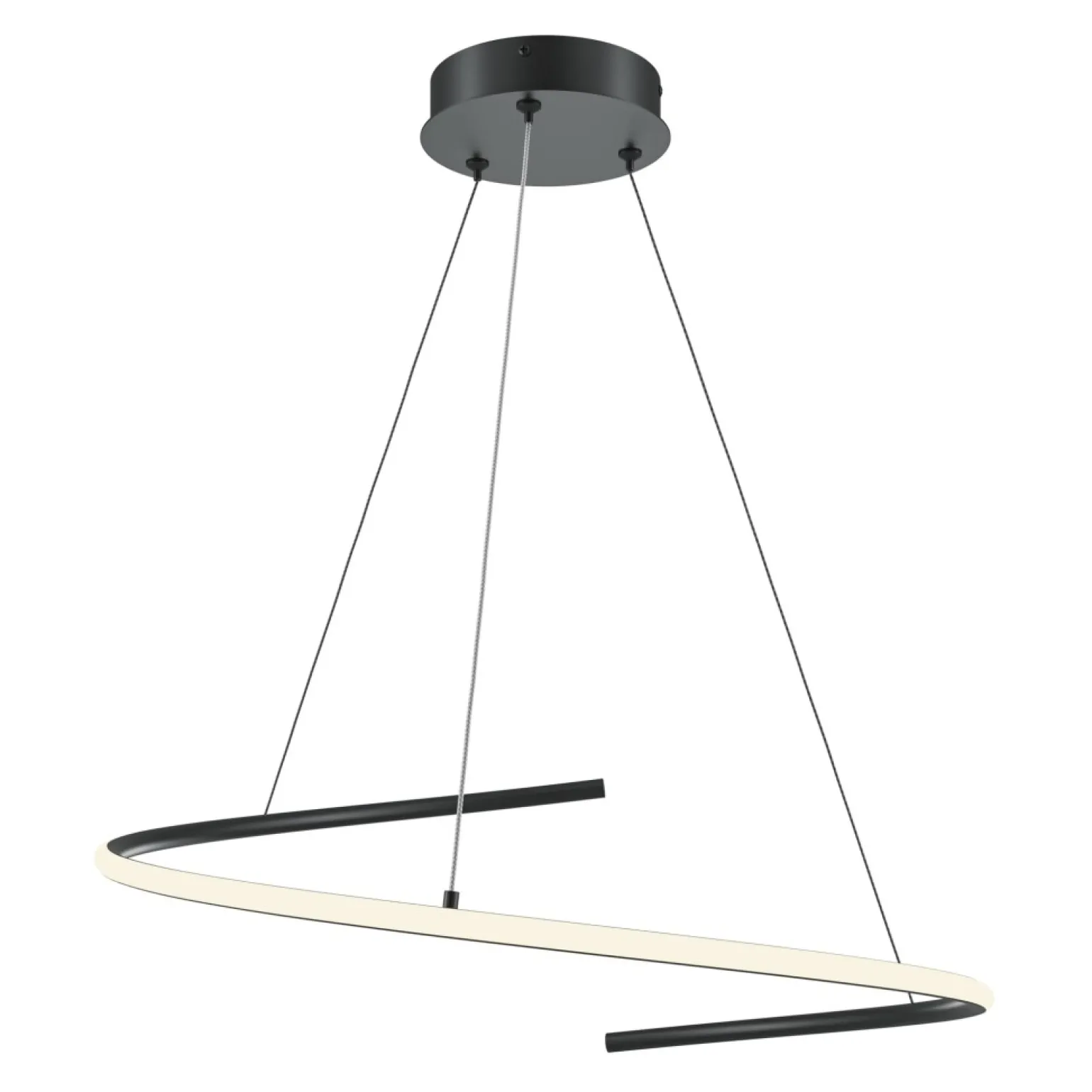 Cheap Ledowa lampa wisząca, regulowana MOD242PL-L33BK z serii CURVE Żyrandole Nowoczesne