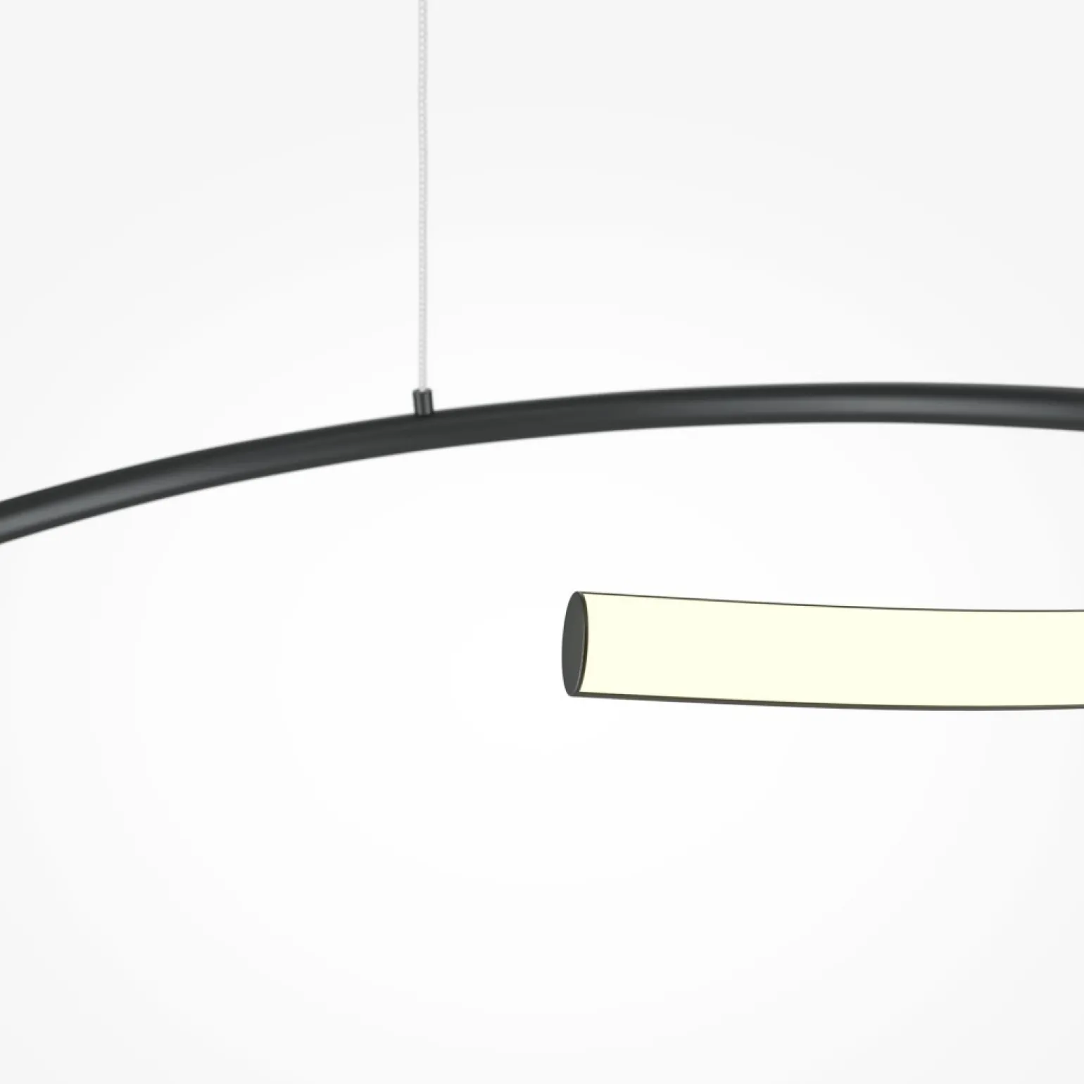 Cheap Ledowa lampa wisząca, regulowana MOD242PL-L33BK z serii CURVE Żyrandole Nowoczesne