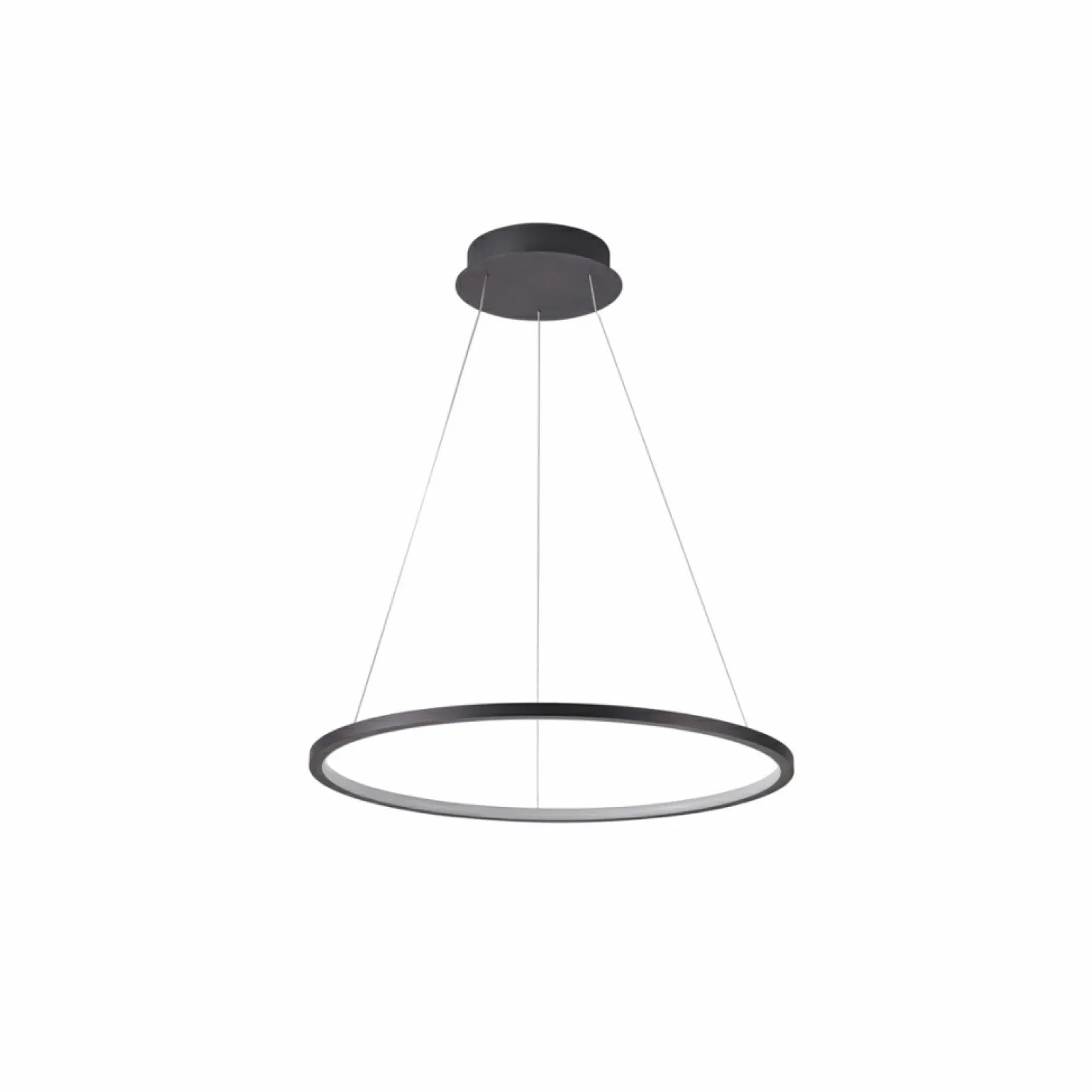 Shop Ledowa obręcz do sypialni ⌀40 PND-56135B-040RPC-BK-3KS4K VINOLA | Kaja Żyrandole Nowoczesne