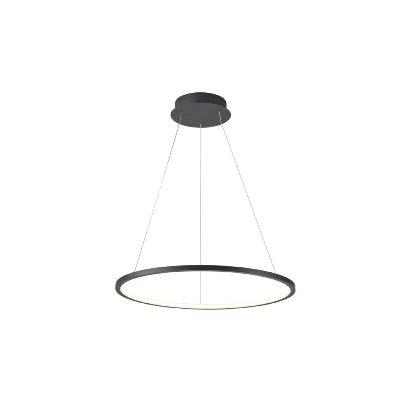 Shop Ledowa obręcz do sypialni ⌀40 PND-56135B-040RPC-BK-3KS4K VINOLA | Kaja Żyrandole Nowoczesne