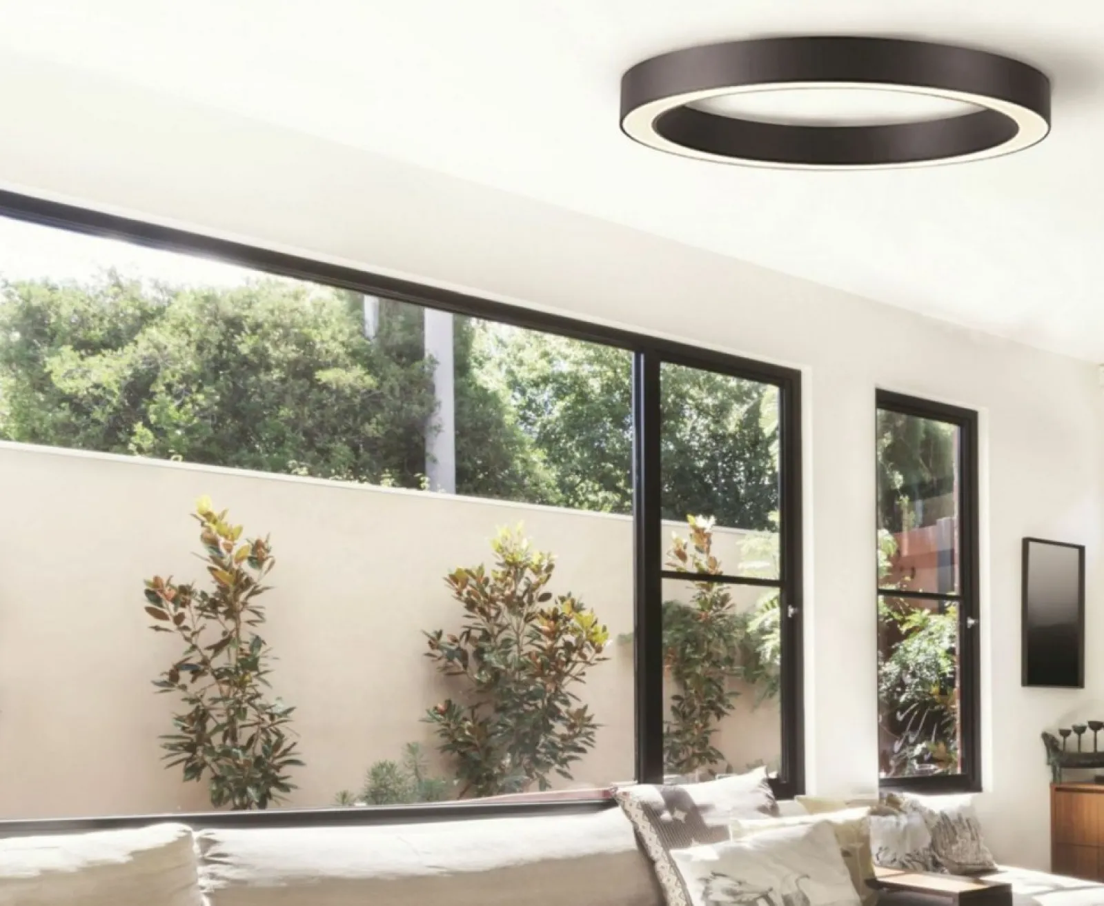 Sklep Kaja Ledowa obręcz LED SMART ⌀100cm z pilotem AZ5038 MARCO | Kaja* Lampy Led | Plafony Nowoczesne