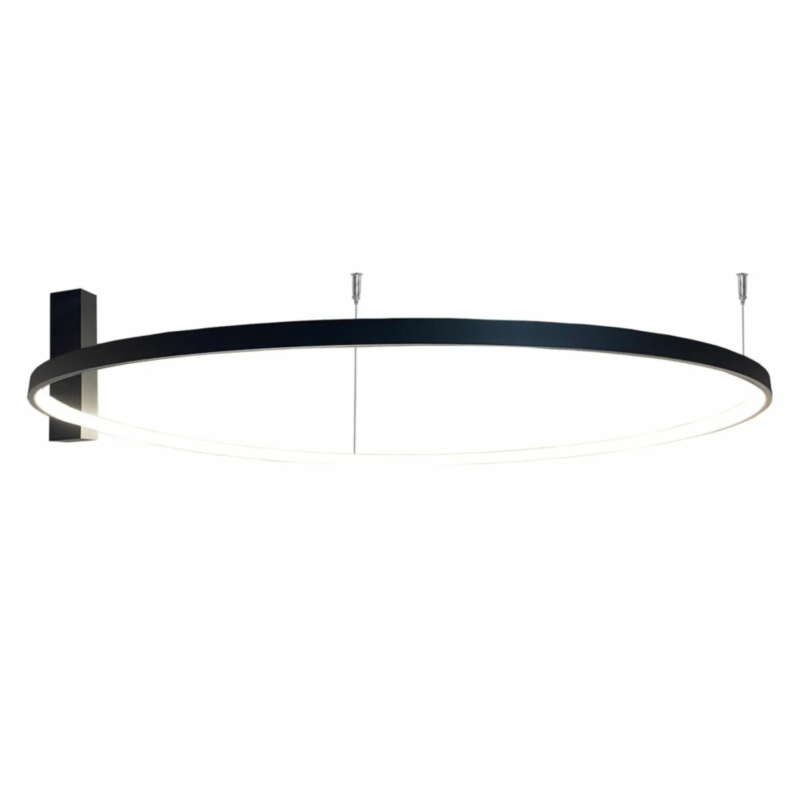 Sklep Kaja Ledowe, czarne koło sufitowe ⌀117cm 3000K ANT 1350 z serii AGA* Plafony Nowoczesne | Lampy Led