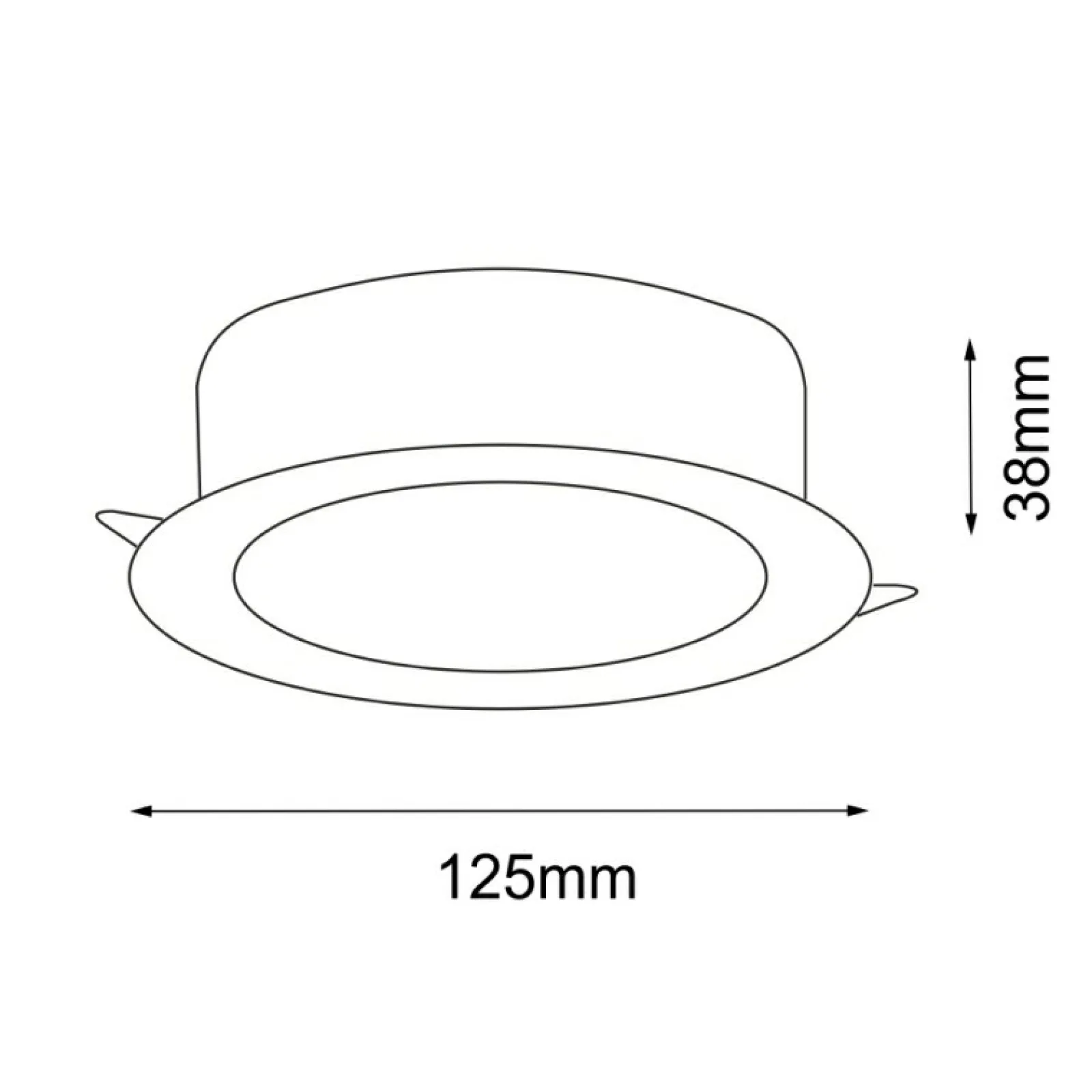 Sklep Kaja Ledowe oczko podtynkowe IP44 3000K ANT 7726 z serii TOTTO* Lampy Led | Lampy Do Łazienki