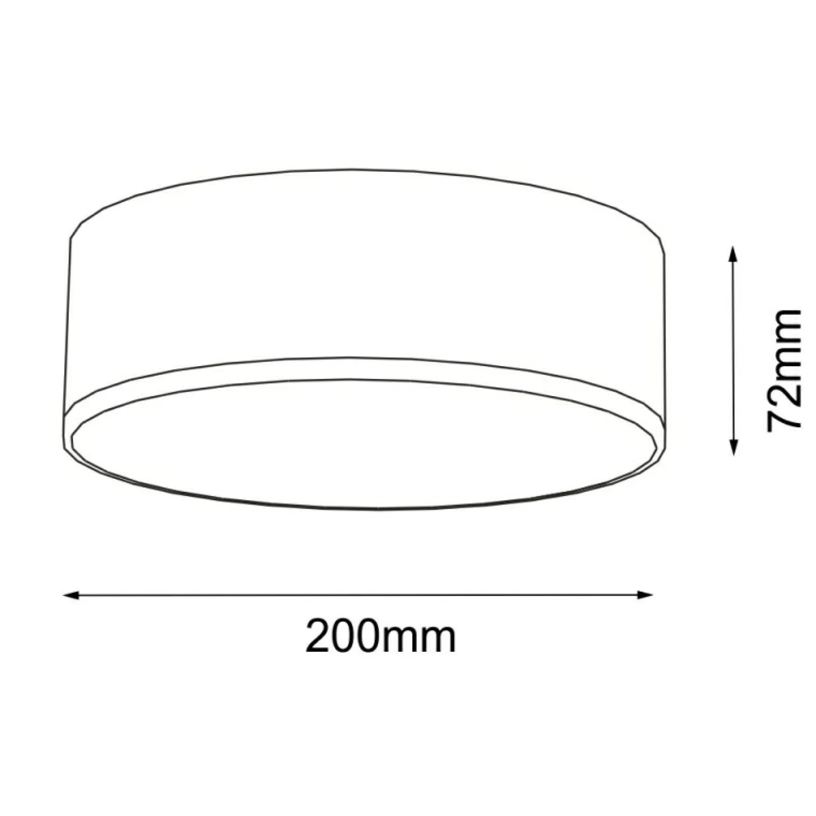 Sklep Kaja Ledowy plafon do łazienki ⌀20cm 4000K IP44 ANT 8588 ZAMA | Kaja* Lampy Led | Lampy Do Łazienki