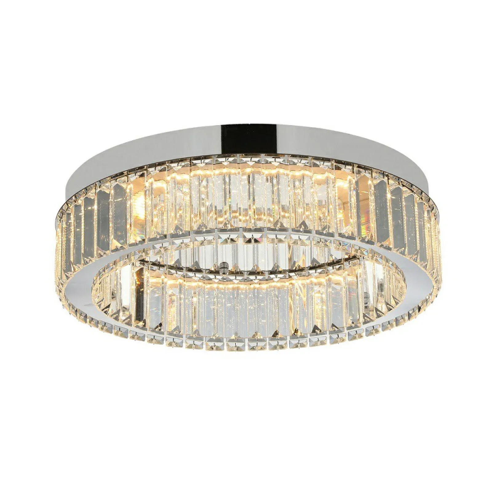 Sklep Kaja Ledowy plafon z kryształkami ⌀40cm AZ5783 SPARK DIMM | Kaja* Plafony Nowoczesne | Lampy Led