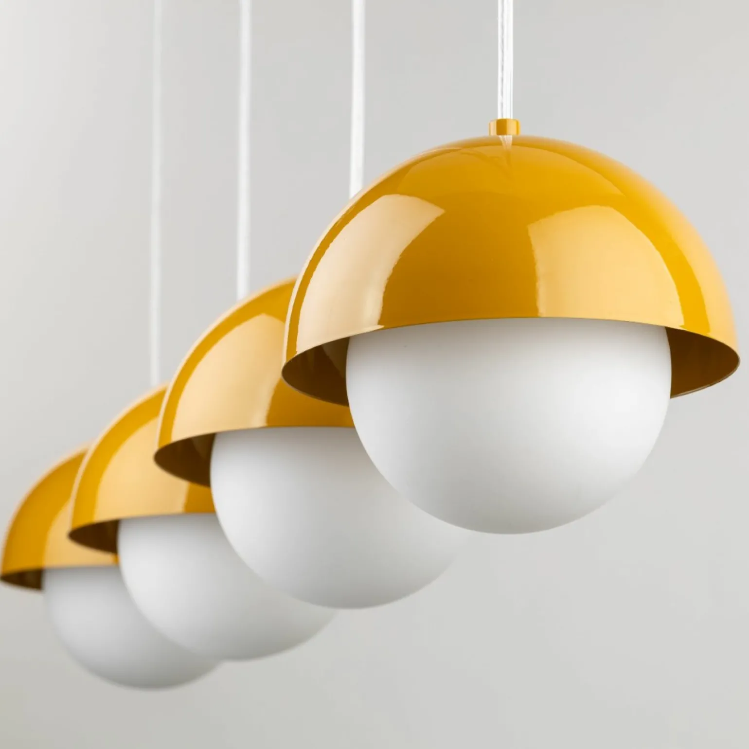 Fashion Liniowa, kolorowa lampa wisząca TK 10267 BONO OCHRA | Kaja Oświetlenie Żyrandole Nowoczesne