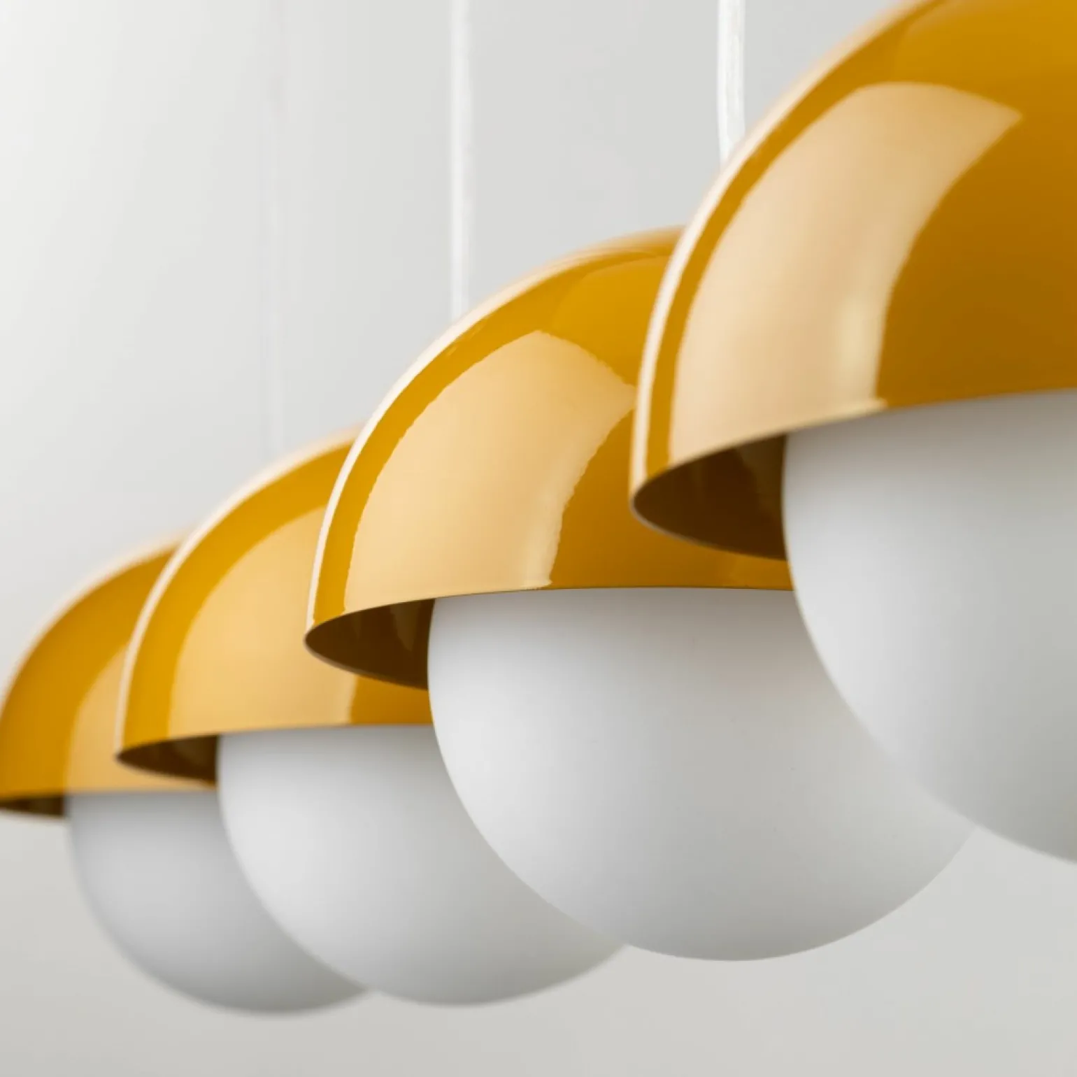 Fashion Liniowa, kolorowa lampa wisząca TK 10267 BONO OCHRA | Kaja Oświetlenie Żyrandole Nowoczesne