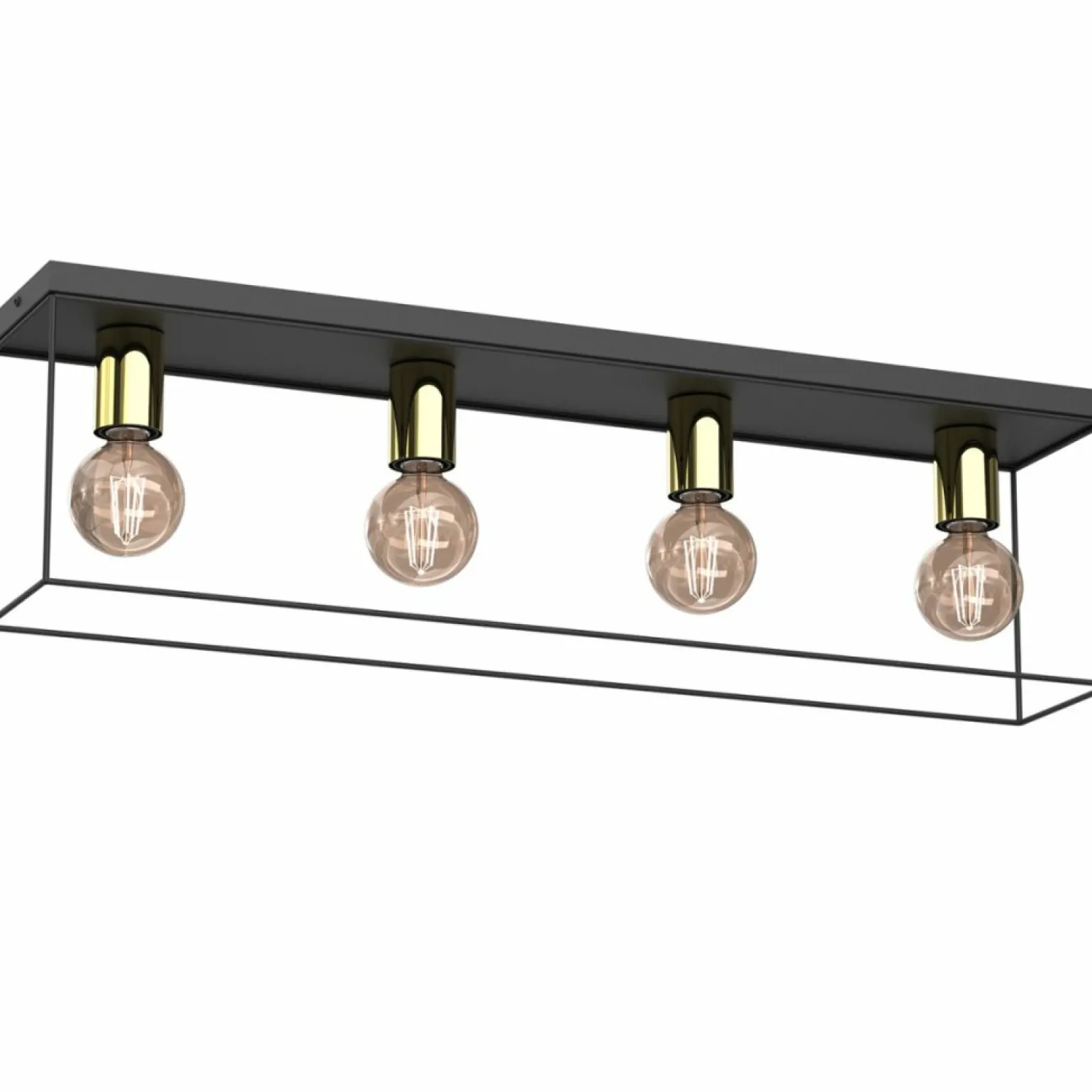 Best Sale Liniowa lampa sufitowa, złote oprawki E27 LX 8112 HOMEN | Kaja Żyrandole Nowoczesne