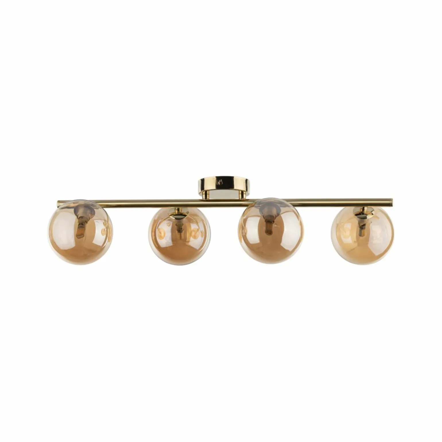 Best Sale Listwa sufitowa z 4 małymi kloszami G9 TK 4513 ESTERA GOLD | Kaja Żyrandole Nowoczesne