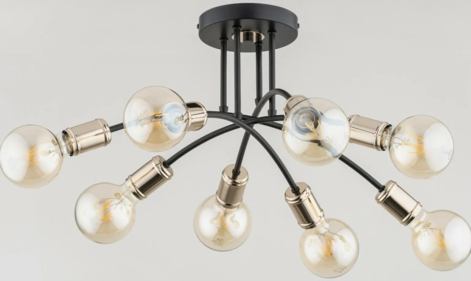 Fashion Lofotowa lampa sufitowa z wyeksponowanymi żarówkami AL 63098 | Kaja Żyrandole Nowoczesne