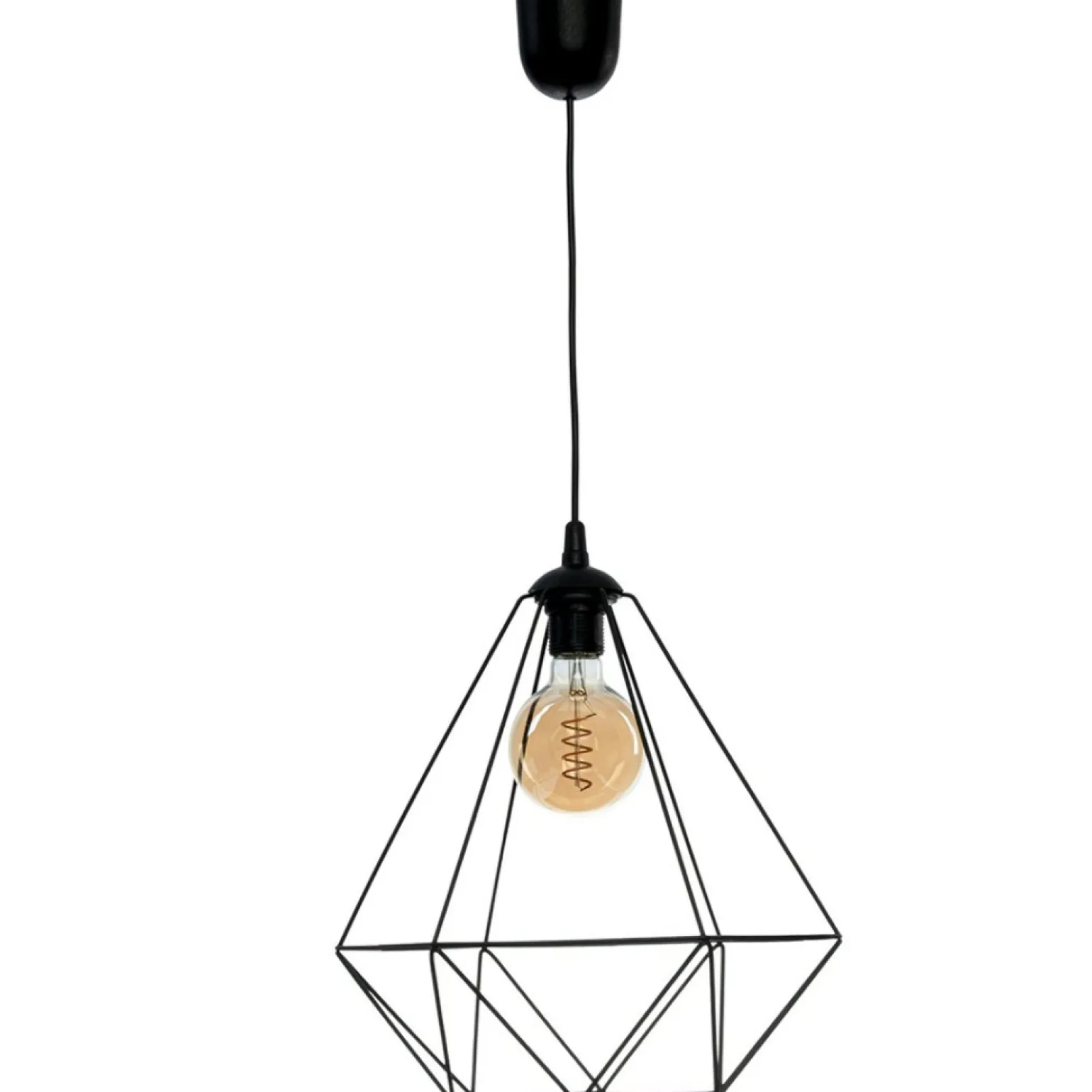New Loftowa lampa wisząca z drucianym kloszem MLP7214 BASKET | Kaja Żyrandole Nowoczesne