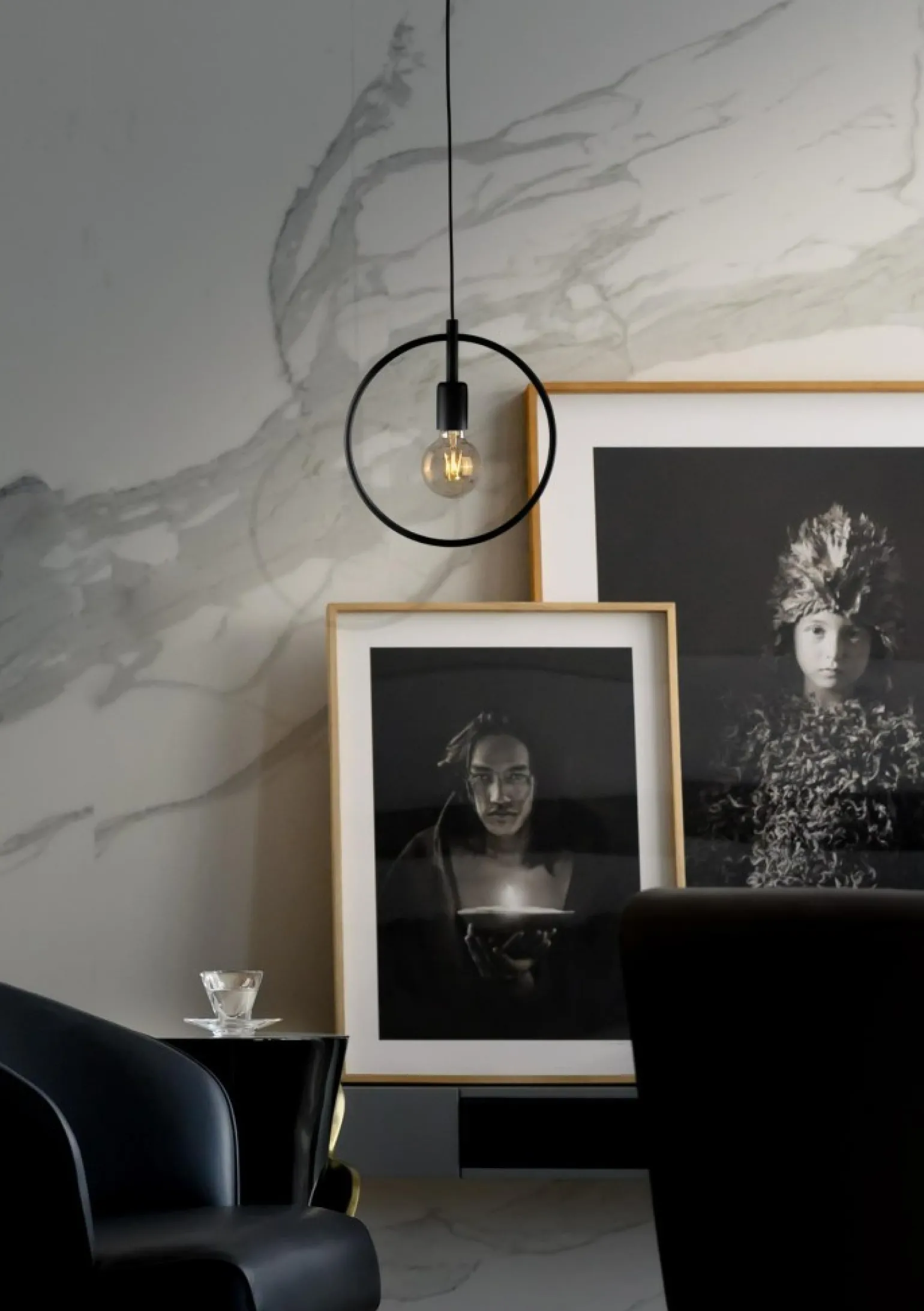 Best Sale Loftowa lampa wisząca z metalową obręczą K-3833 GEO | Kaja Oświetlenie Żyrandole Nowoczesne