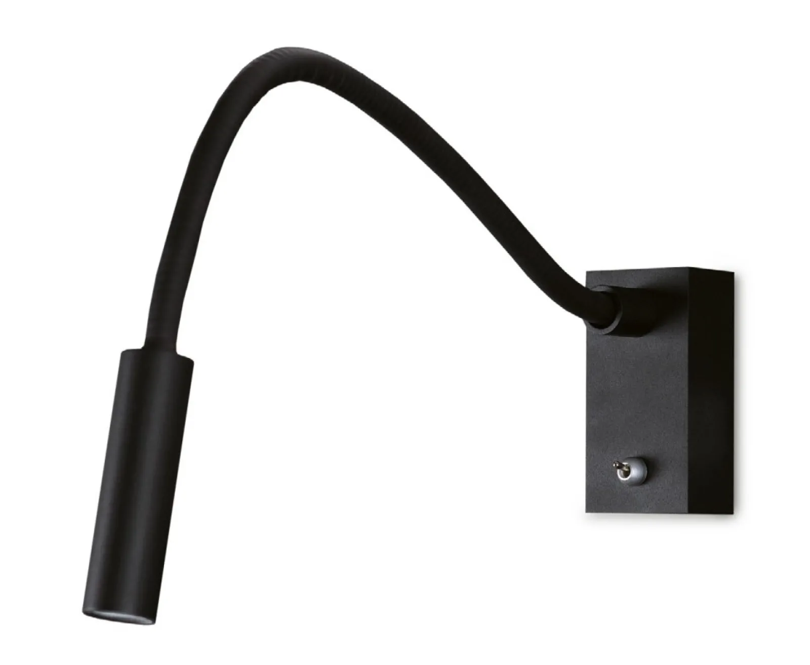 Sklep Kaja Mały, czarny, elastyczny kinkiet do sypialni MX W0046 RIDER | Kaja* Lampy Led