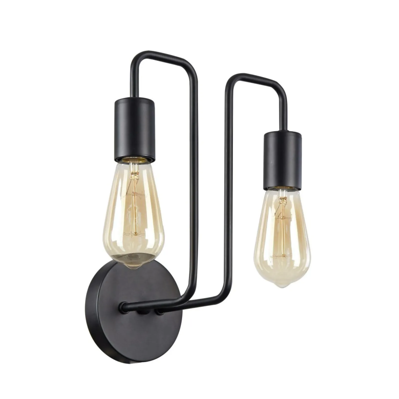 Sklep Kaja Metalowa, czarna lampa ścienna T532WL-02B GILBERT | Kaja Oświetlenie* Kinkiety Tradycyjne