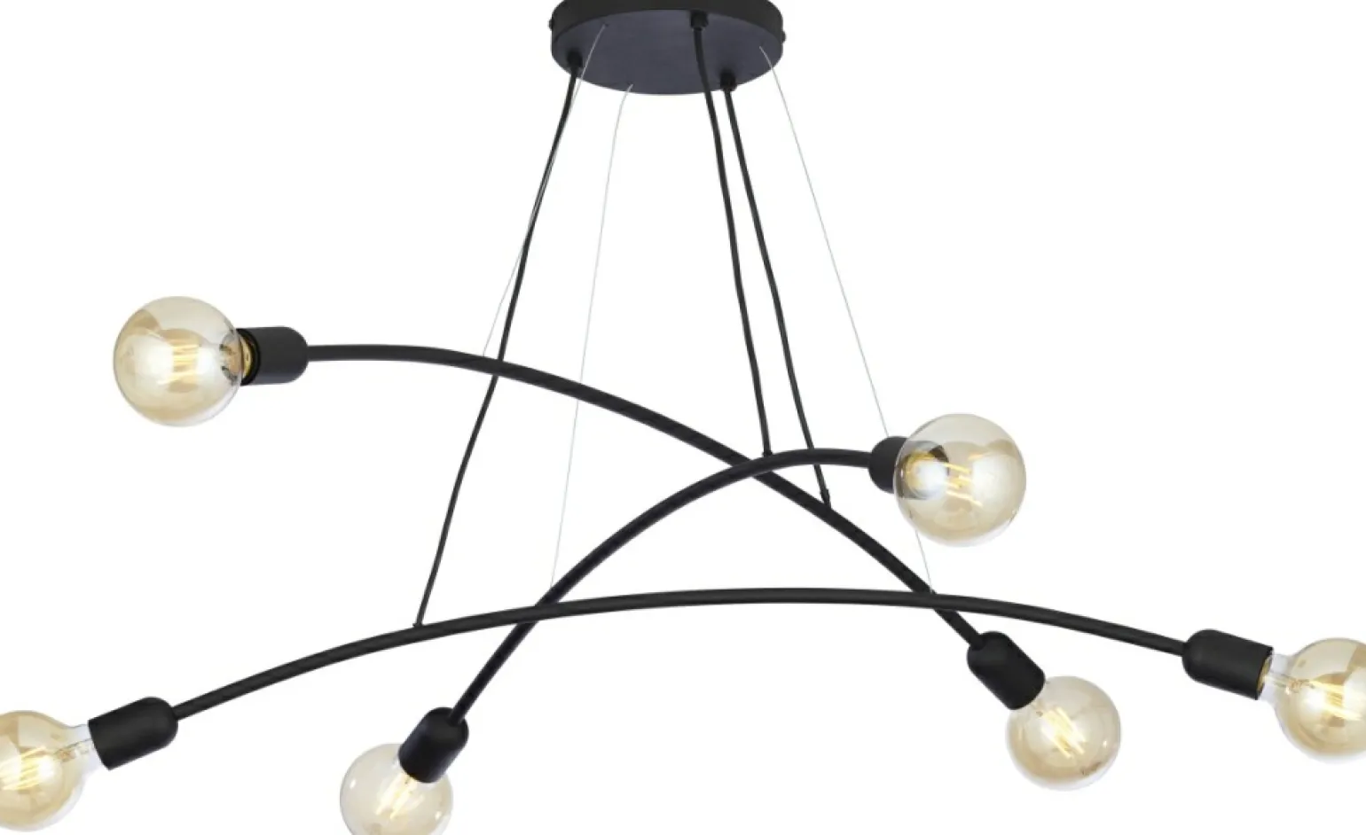 Outlet Metalowa lampa wisząca do salonu TK 2726 HELIX | Kaja Oświetlenie Żyrandole Nowoczesne