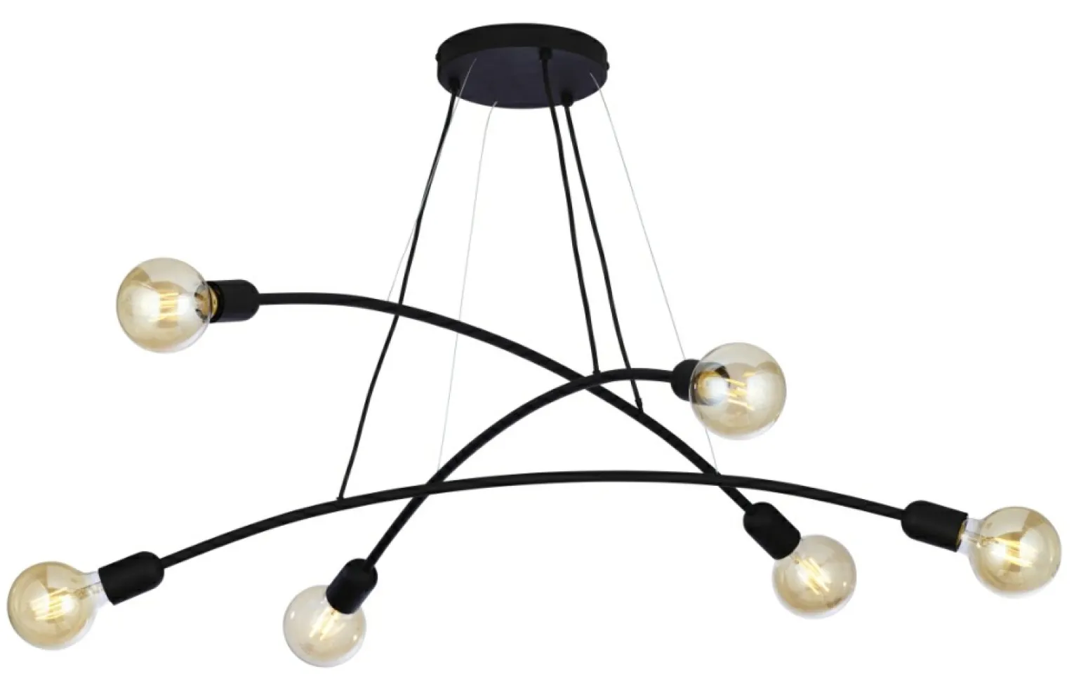 Outlet Metalowa lampa wisząca do salonu TK 2726 HELIX | Kaja Oświetlenie Żyrandole Nowoczesne