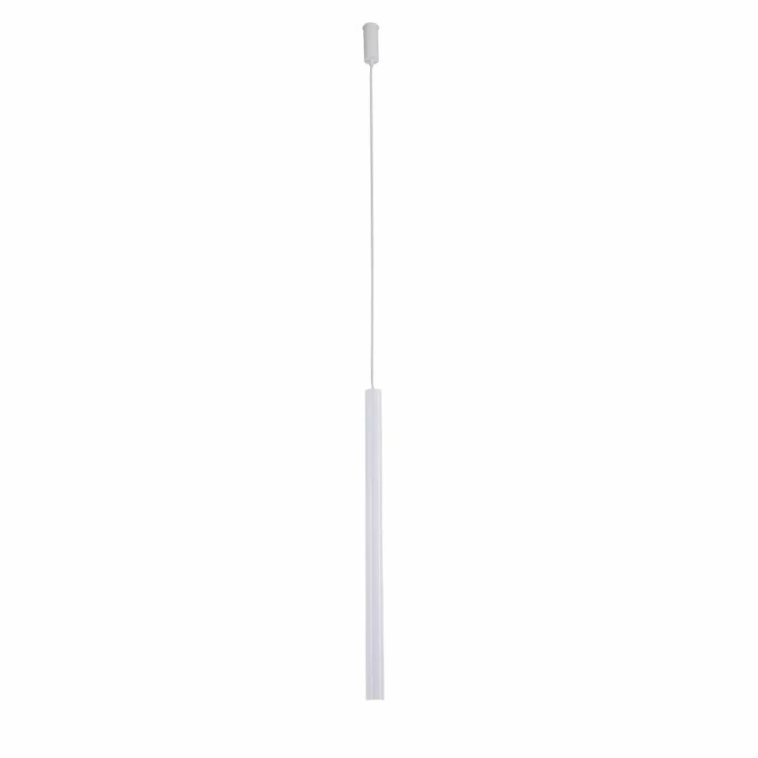 Shop Minimalistyczna, biała lampa wisząca tuba ANT 7573 YABU | Kaja Żyrandole Nowoczesne