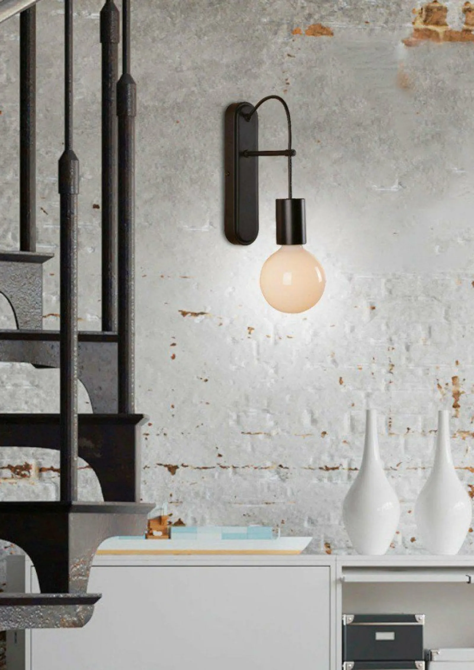 Sklep Kaja Minimalistyczna, czarna lampa ścienna 21-70890 ALTO | Kaja Oświetlenie* Kinkiety Tradycyjne