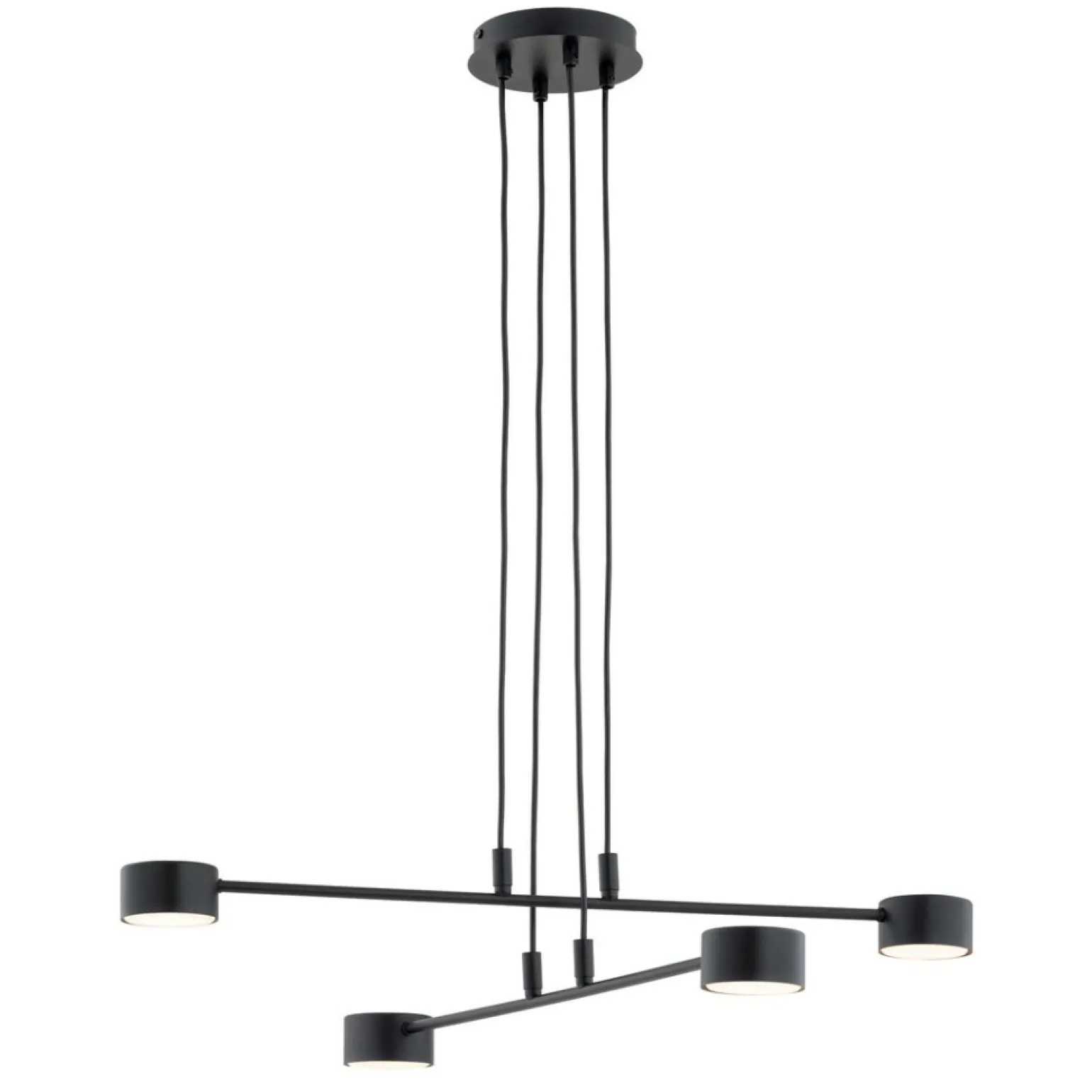 Store Minimalistyczna, industrialna lampa wisząca 1339/4 MODUS | Kaja Żyrandole Nowoczesne