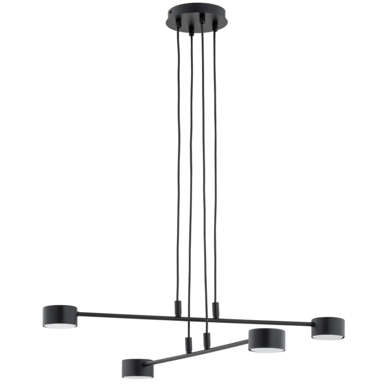 Store Minimalistyczna, industrialna lampa wisząca 1339/4 MODUS | Kaja Żyrandole Nowoczesne