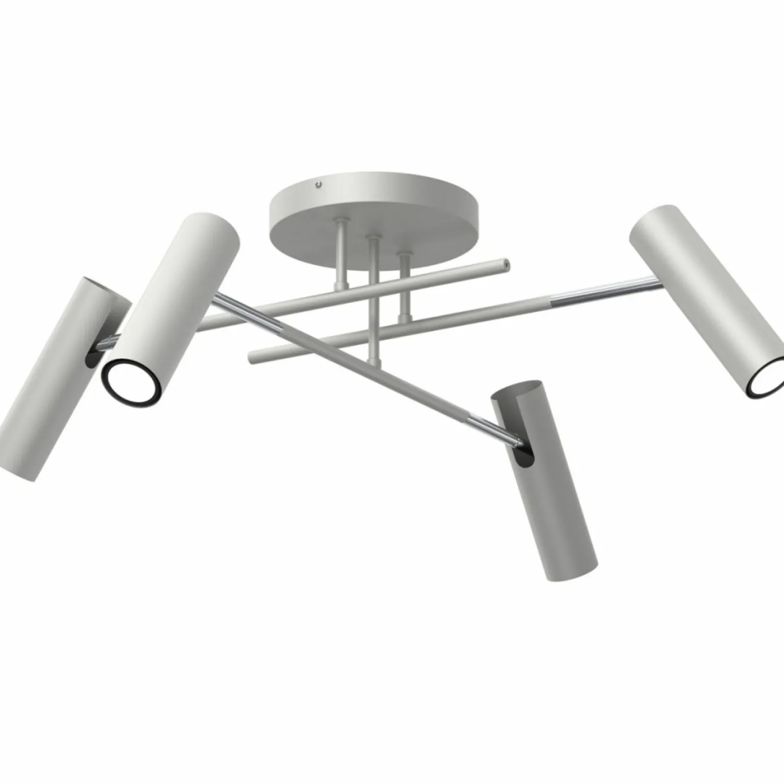 Best Minimalistyczna, jasnoszara lampa sufitowa LX 288 AXION | Kaja Żyrandole Nowoczesne