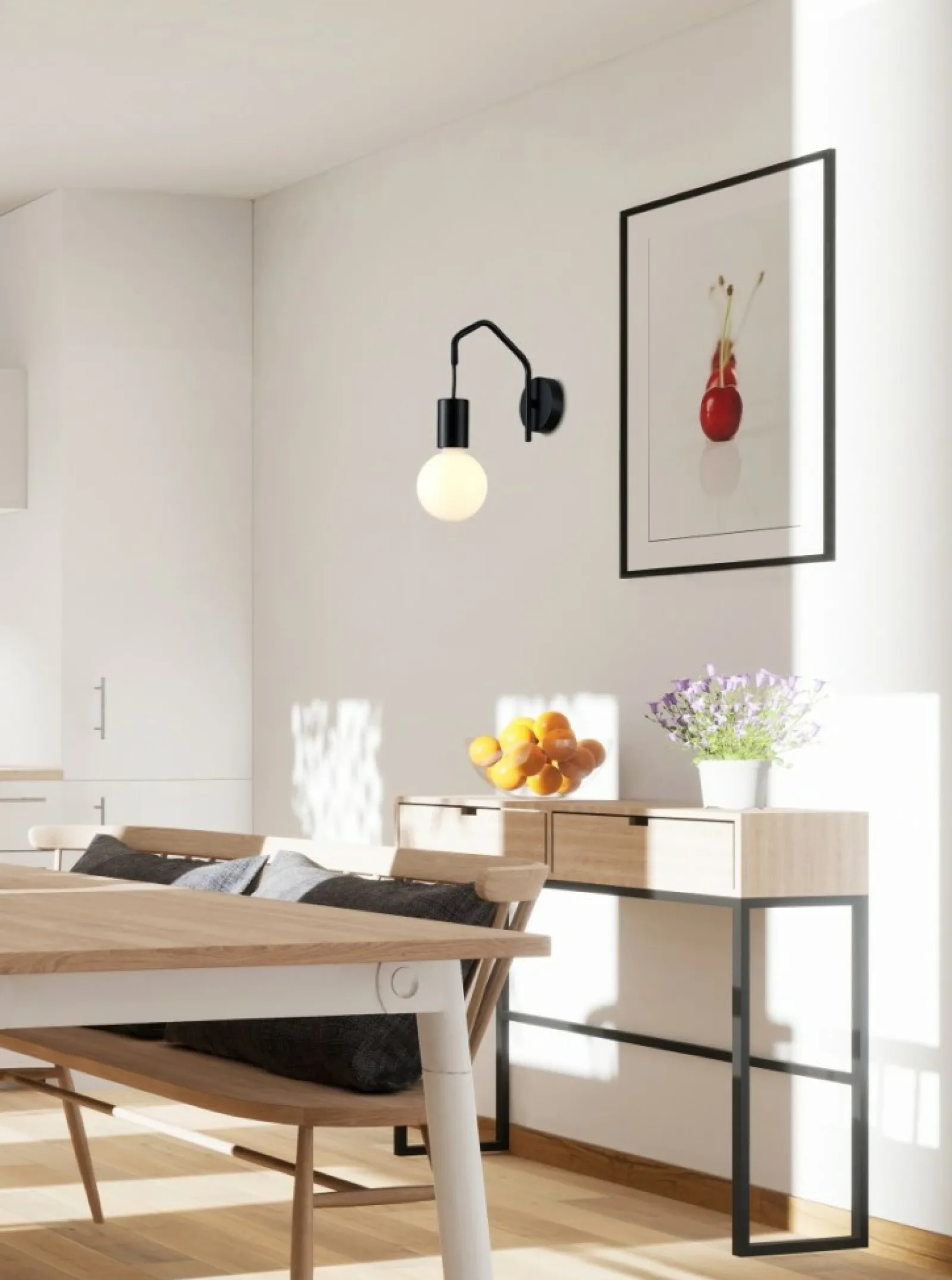 Sklep Kaja Minimalistyczna lampa ścienna loft 21-70999 BASSO | Kaja Oświetlenie* Kinkiety Tradycyjne