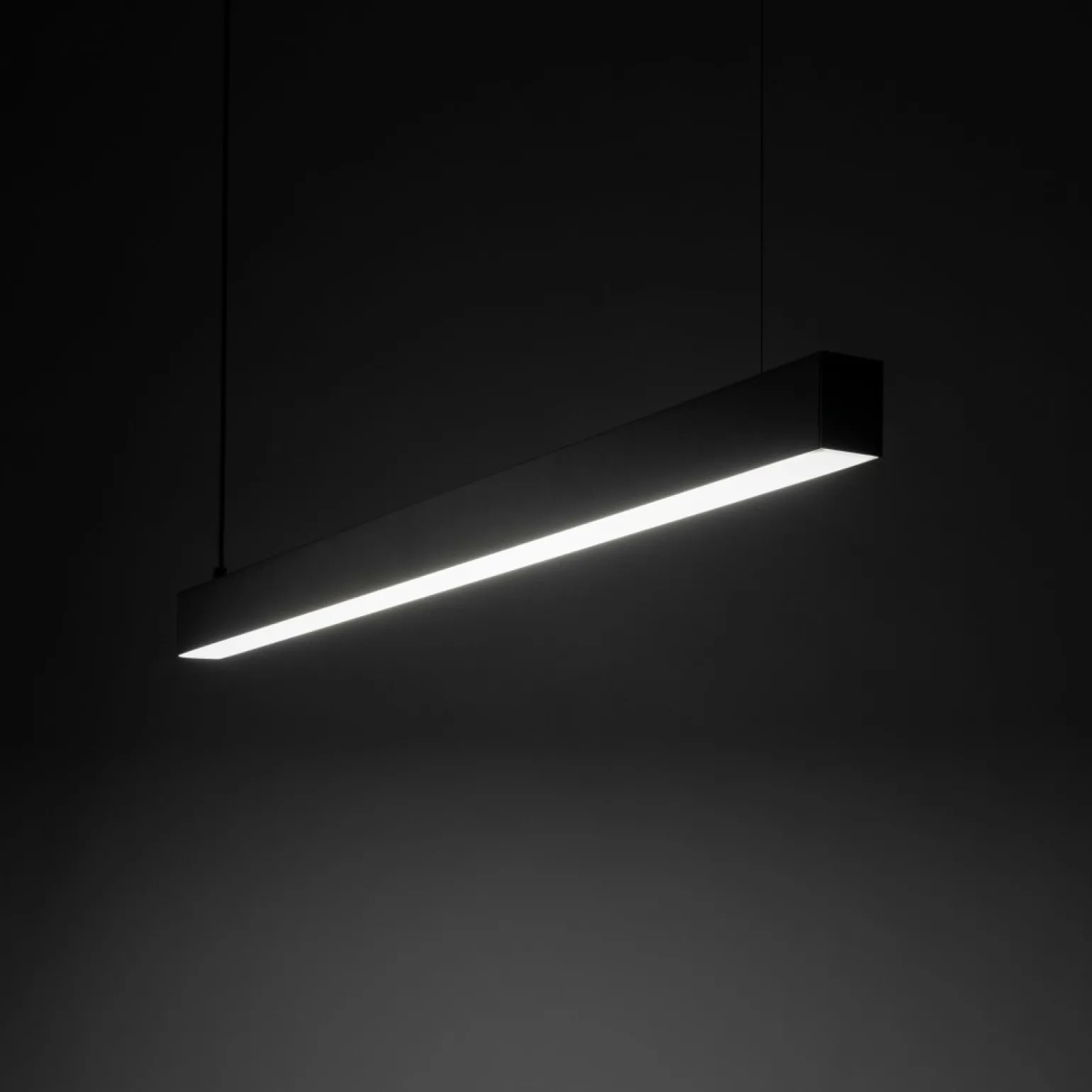 Outlet Minimalistyczna lampa LED nad stół TK 18080 LUXE BLACK | Kaja Żyrandole Nowoczesne