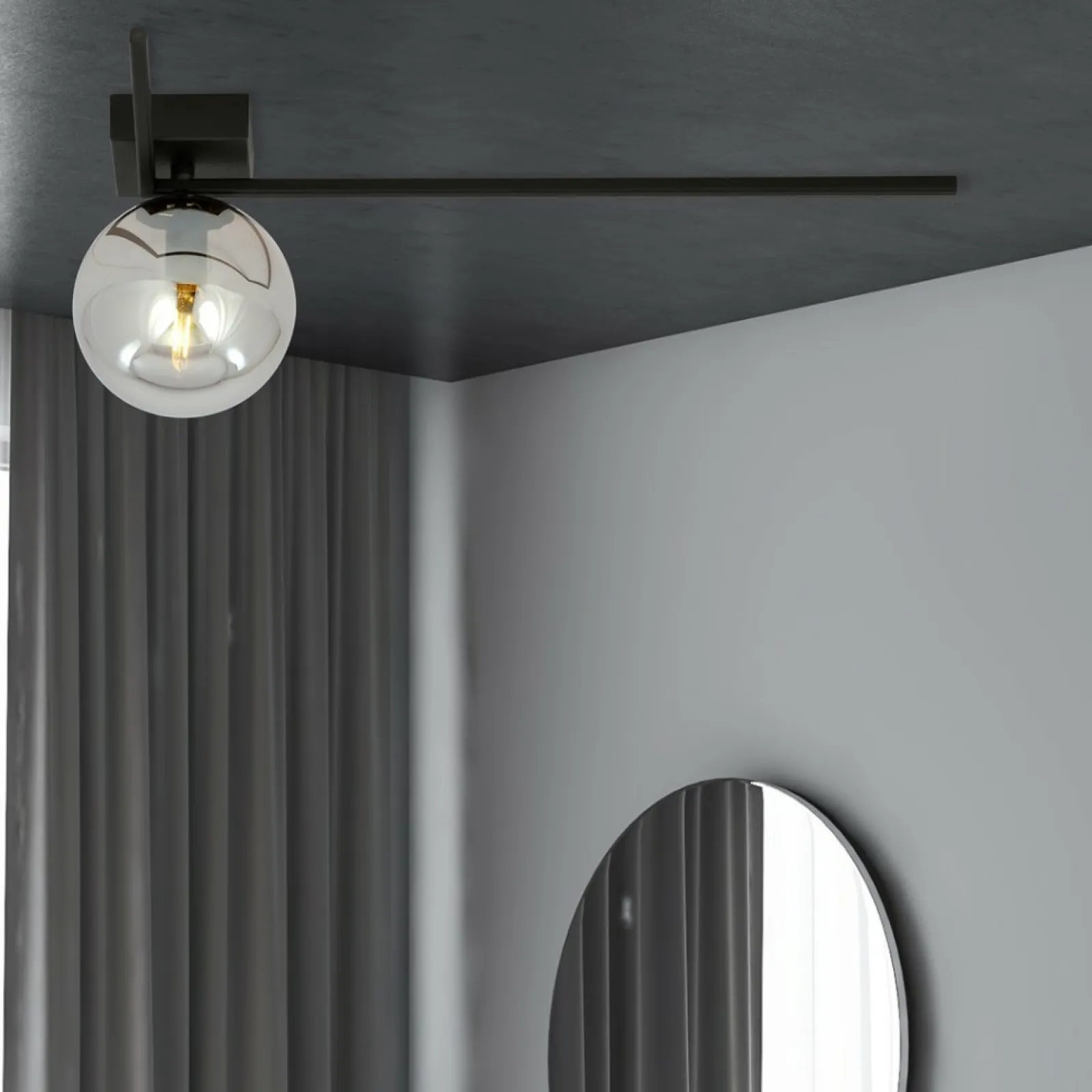 Sklep Kaja Minimalistyczna lampa sufitowa, ciemna kula 1131/1F IMAGO | Kaja* Plafony Nowoczesne