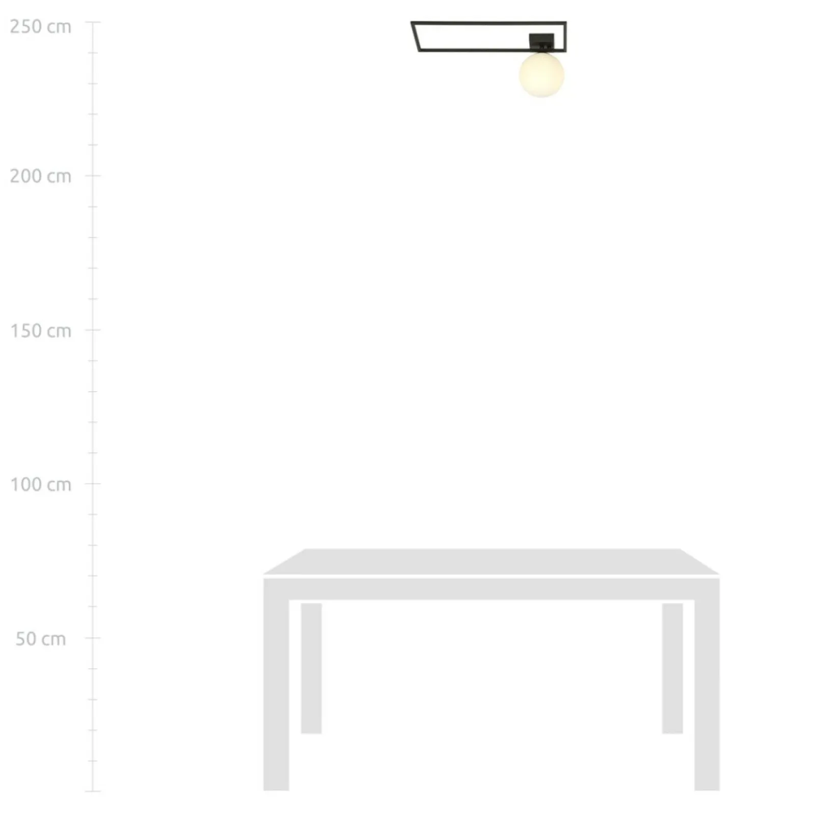 Sklep Kaja Minimalistyczna lampa sufitowa z białą kulą 1130/1A IMAGO | Kaja* Plafony Nowoczesne
