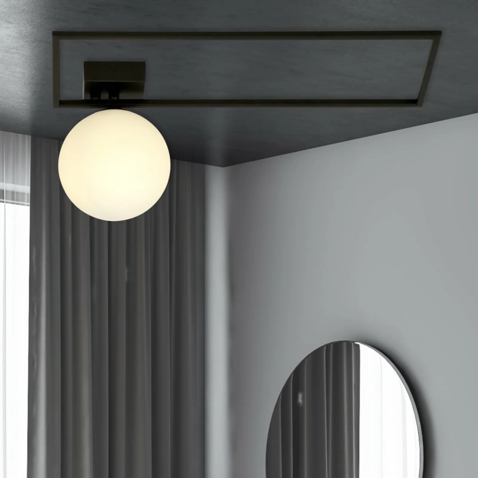 Sklep Kaja Minimalistyczna lampa sufitowa z białą kulą 1130/1A IMAGO | Kaja* Plafony Nowoczesne