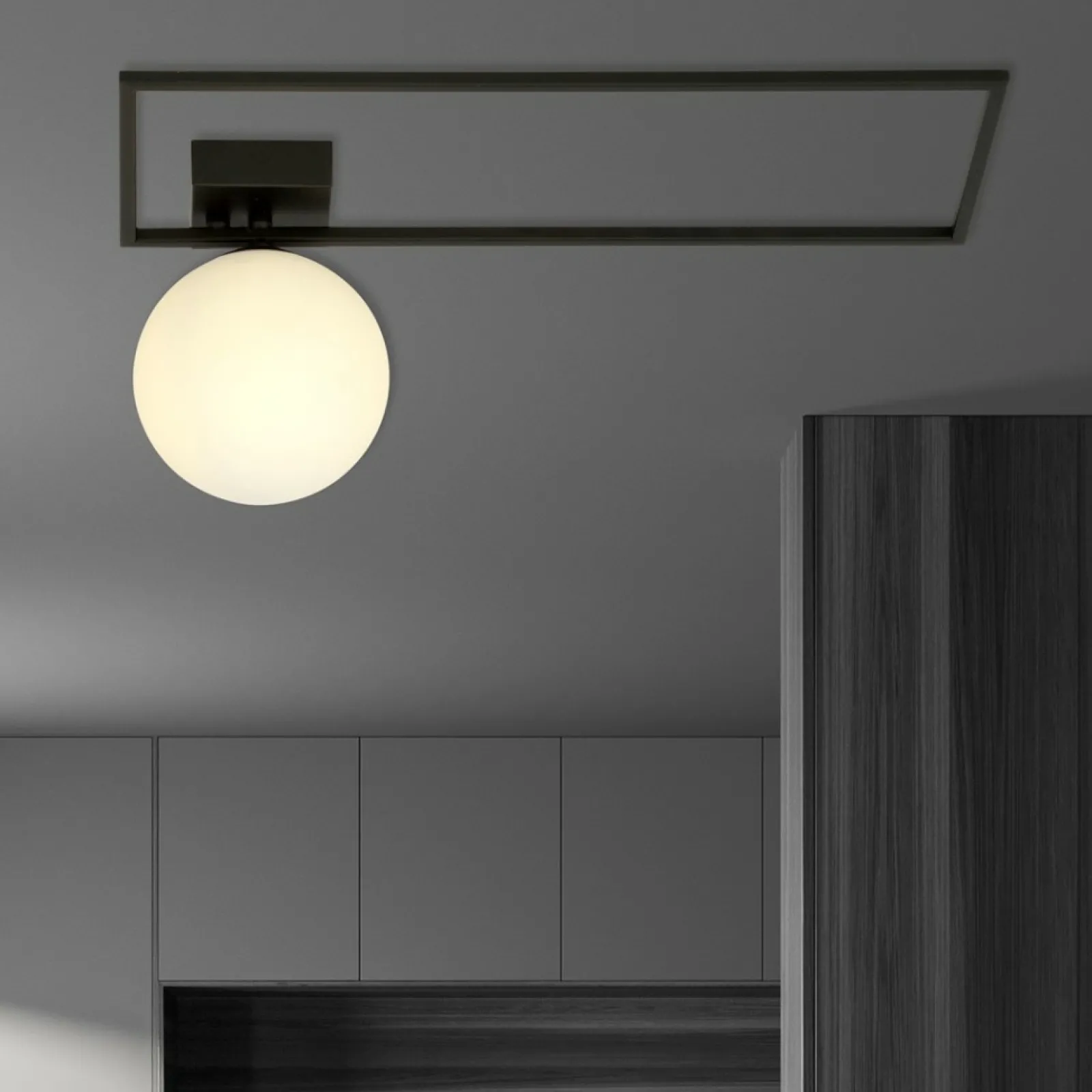 Sklep Kaja Minimalistyczna lampa sufitowa z białą kulą 1130/1A IMAGO | Kaja* Plafony Nowoczesne