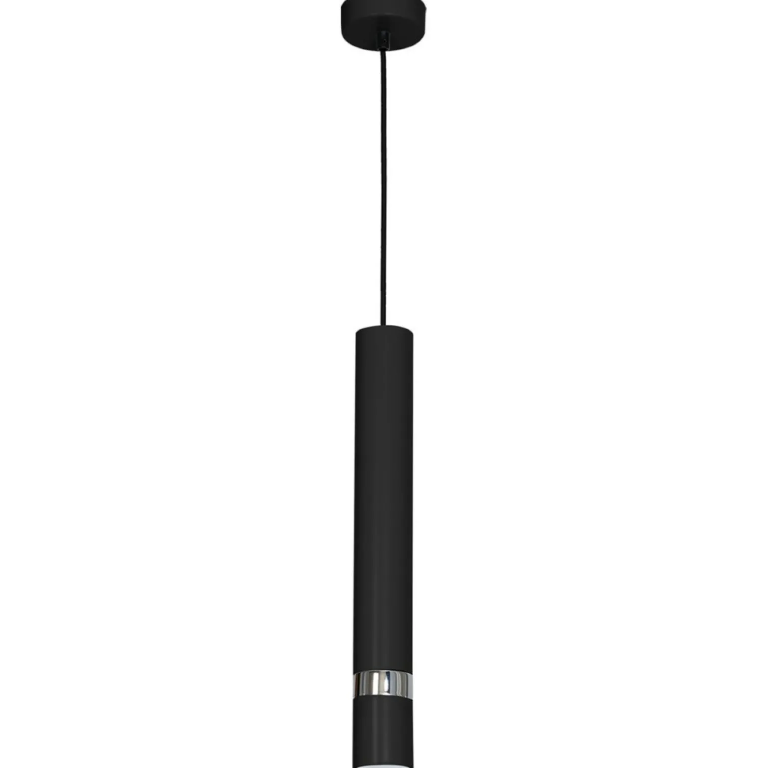 Best Sale Minimalistyczna lampa wisząca, czarna tuba MLP1413 JOKER | Kaja Żyrandole Nowoczesne