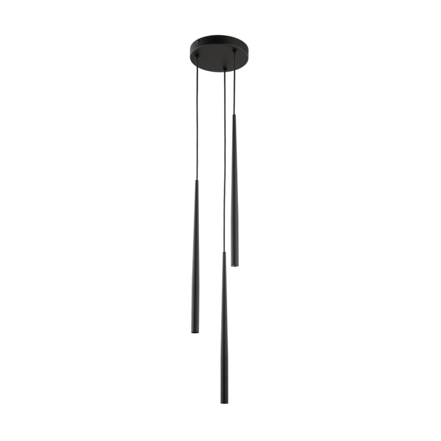 Shop Minimalistyczna lampa wisząca z tubami TK 10113 PIANO BLACK | Kaja Żyrandole Nowoczesne