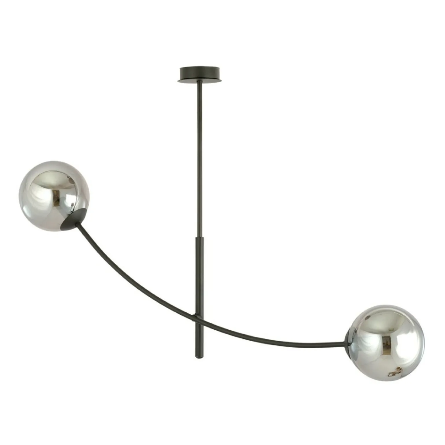 Fashion Minimalistyczna lampa z ciemnymi kloszami 1100/2 HUNTER | Kaja Żyrandole Nowoczesne