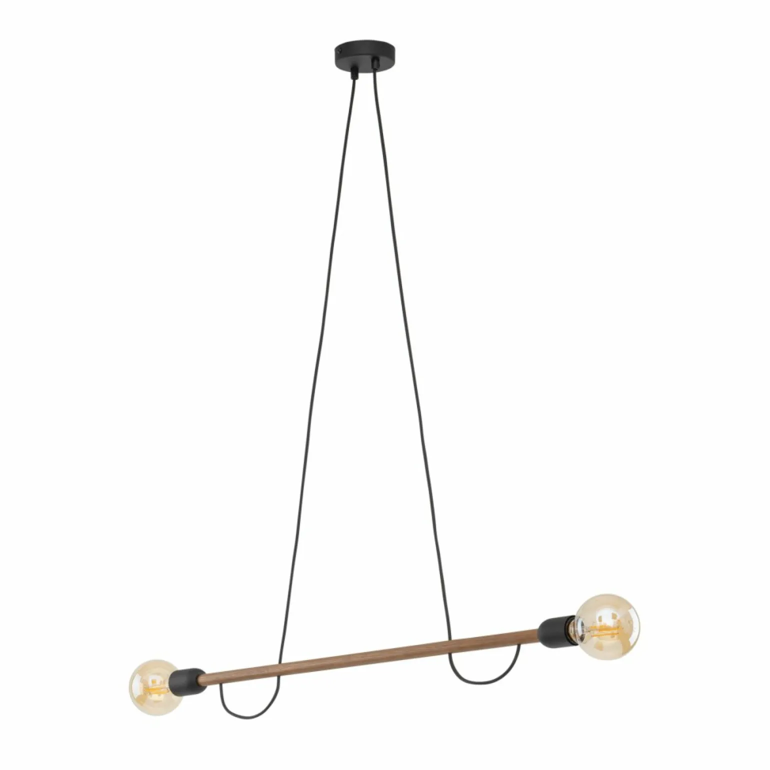 Clearance Minimalistyczna lampa z drewnianym ramieniem TK 4948 serii HELIX WOOD Żyrandole Nowoczesne
