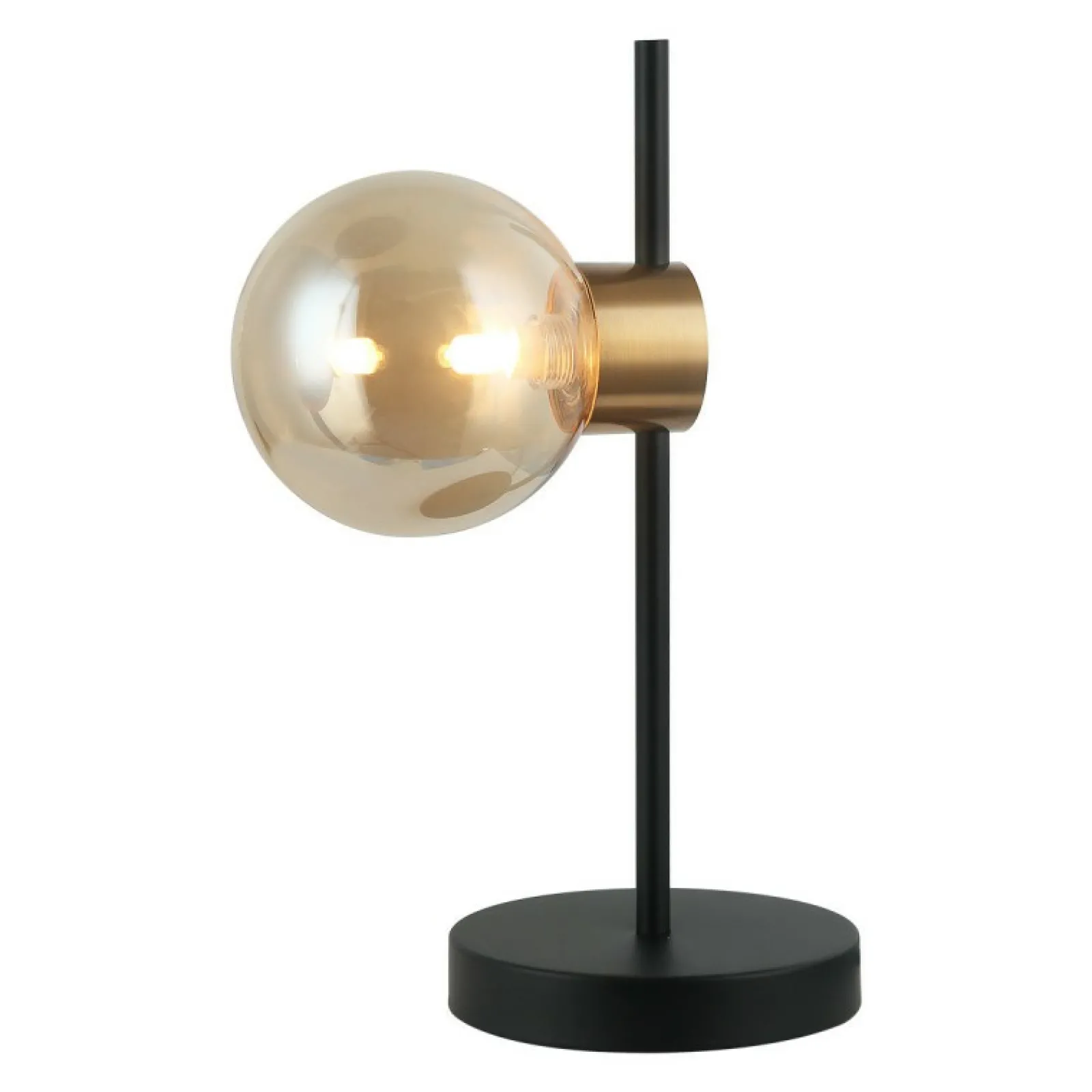 Sklep Kaja Minimalistyczna lampka stołowa PND-5225-1-BK-AMB z serii BLETTER* Nowoczesne Lampki Stołowe