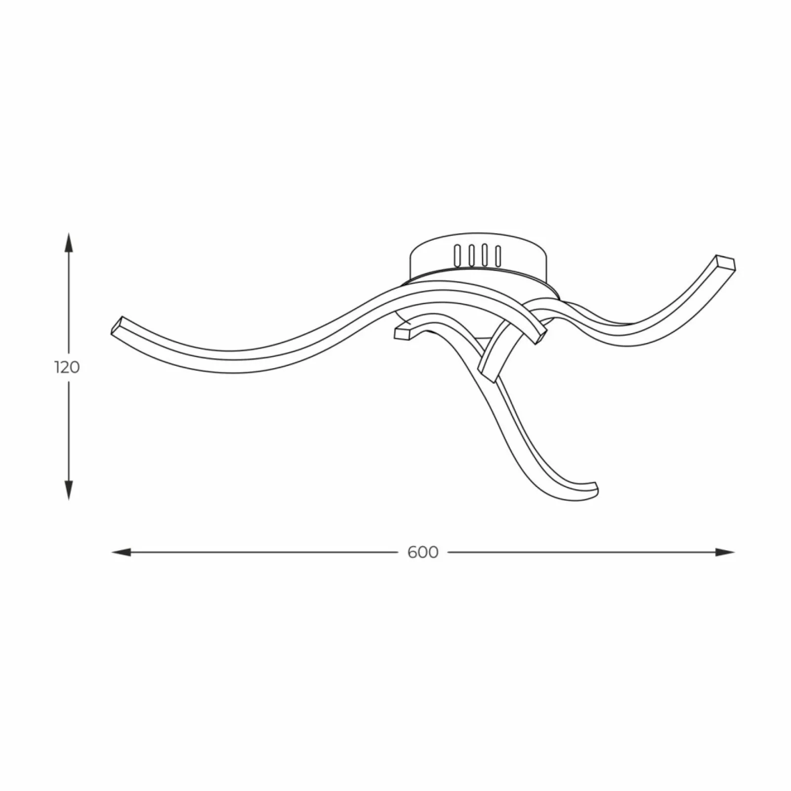 Sklep Kaja Minimalistyczna, ledowa lampa sufitowa 20023-3CCH FOCUS | Kaja* Plafony Nowoczesne | Lampy Led